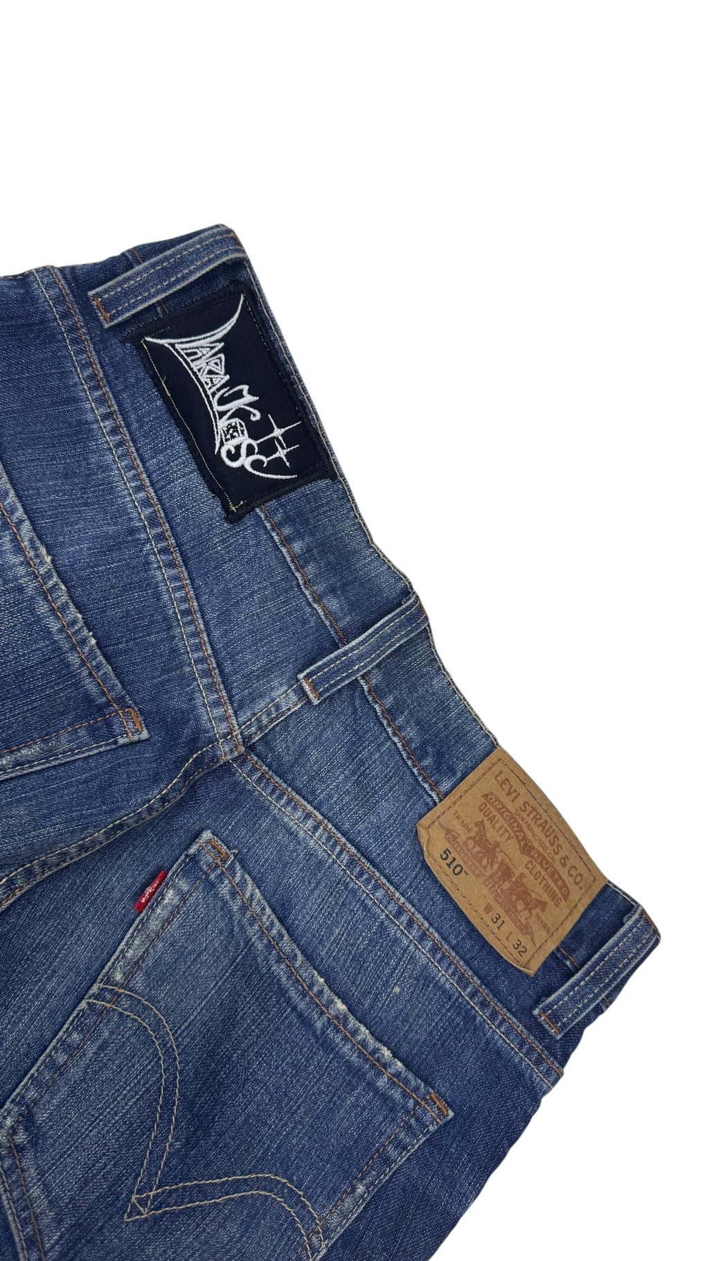 Custom Levi’s 510™ – Lace-up Detail & Fringe