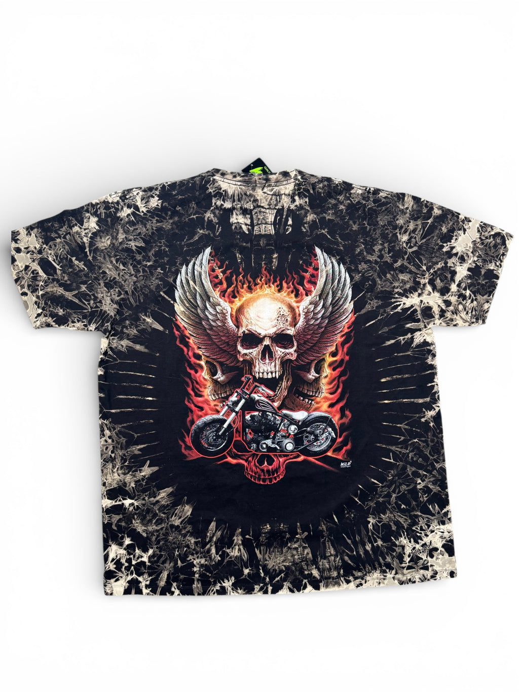 Koszulka WILD – Skull & Chopper – Glow in the Dark! - DEADSTOCK
