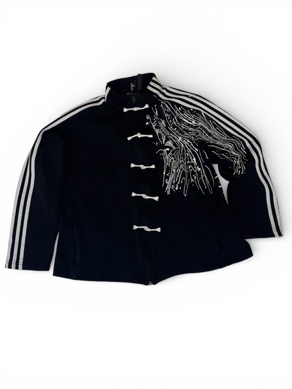 CUSTOM ADIDAS Track Jacket – Handpainted / Goth / Cyber