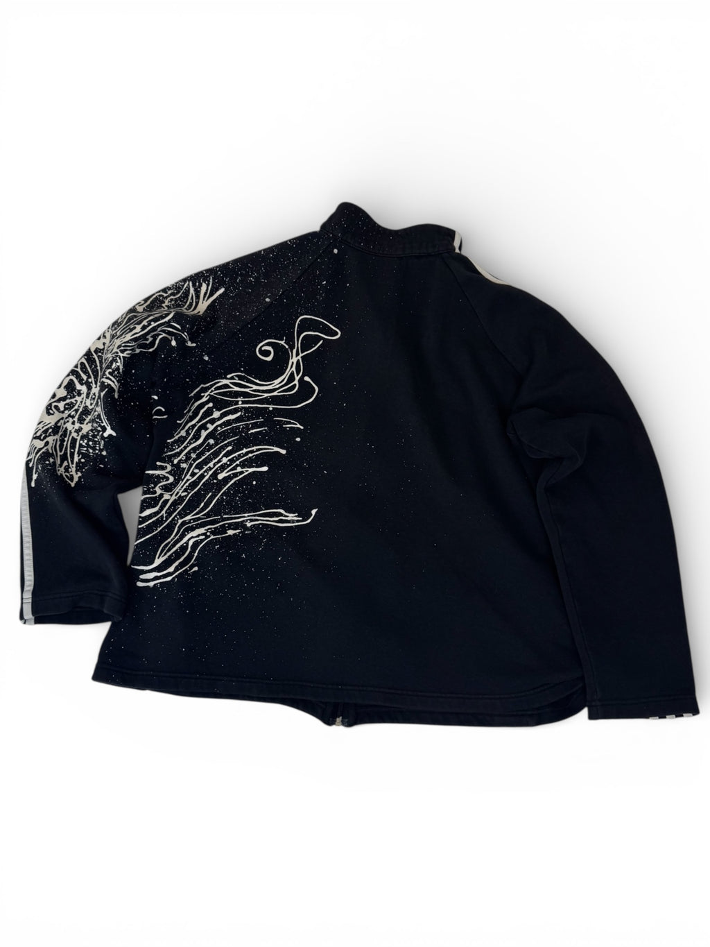 CUSTOM ADIDAS Track Jacket – Handpainted / Goth / Cyber