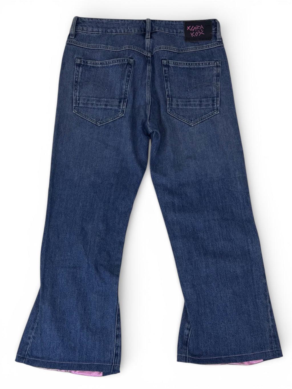 CUSTOM G-STAR RAW – Pink Flare & Star Painting (Cyber Y2K / Grunge)