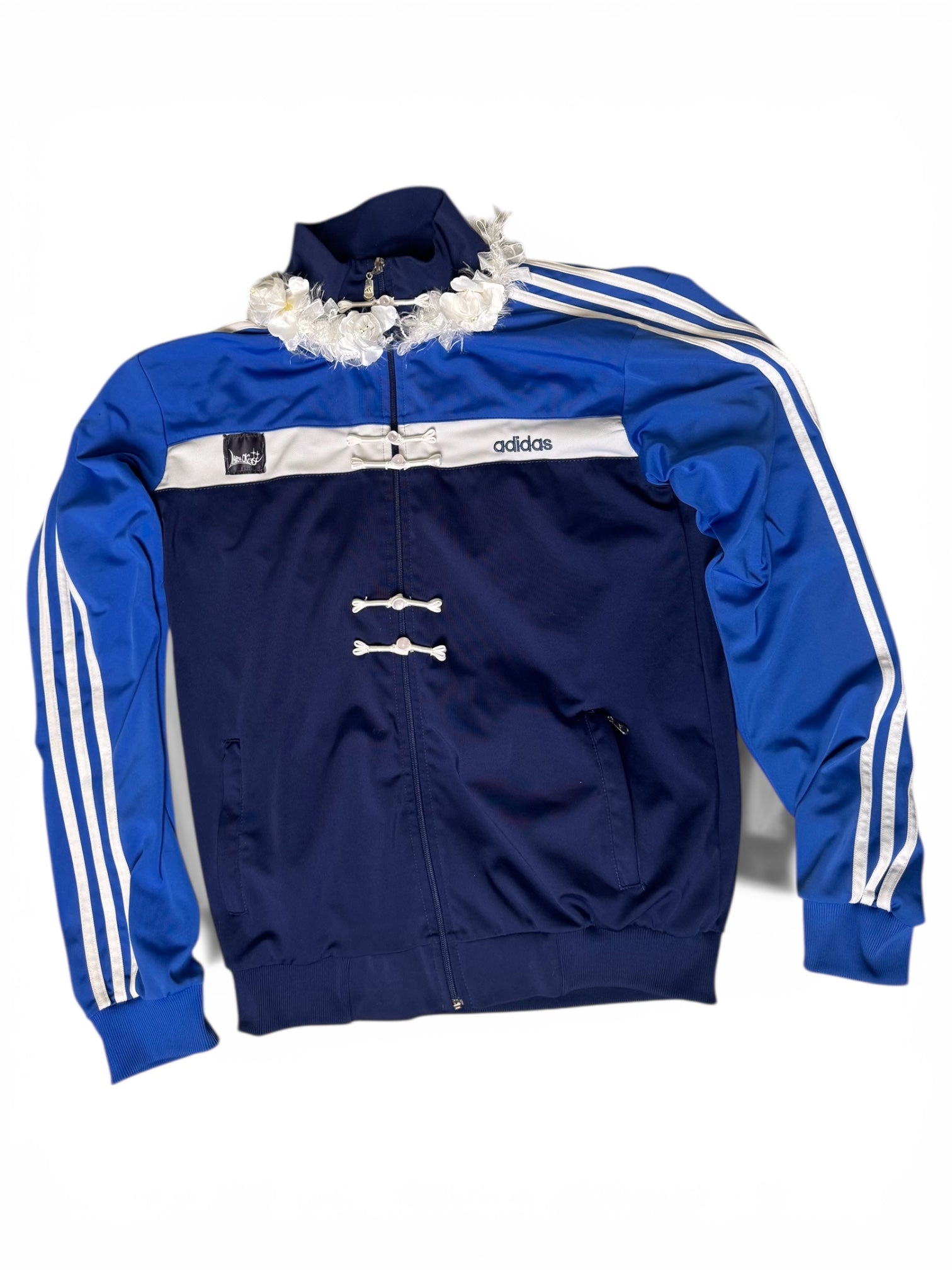Custom Adidas Track Jacket Angel & Flowers – 1/1 Handmade