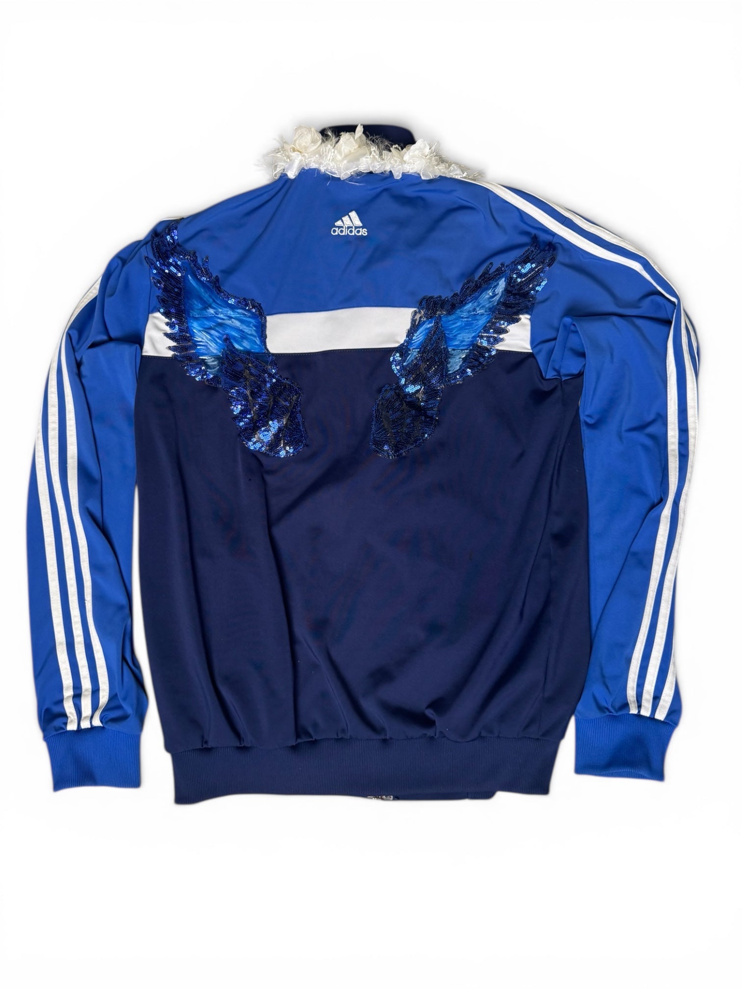 Custom Adidas Track Jacket Angel & Flowers – 1/1 Handmade