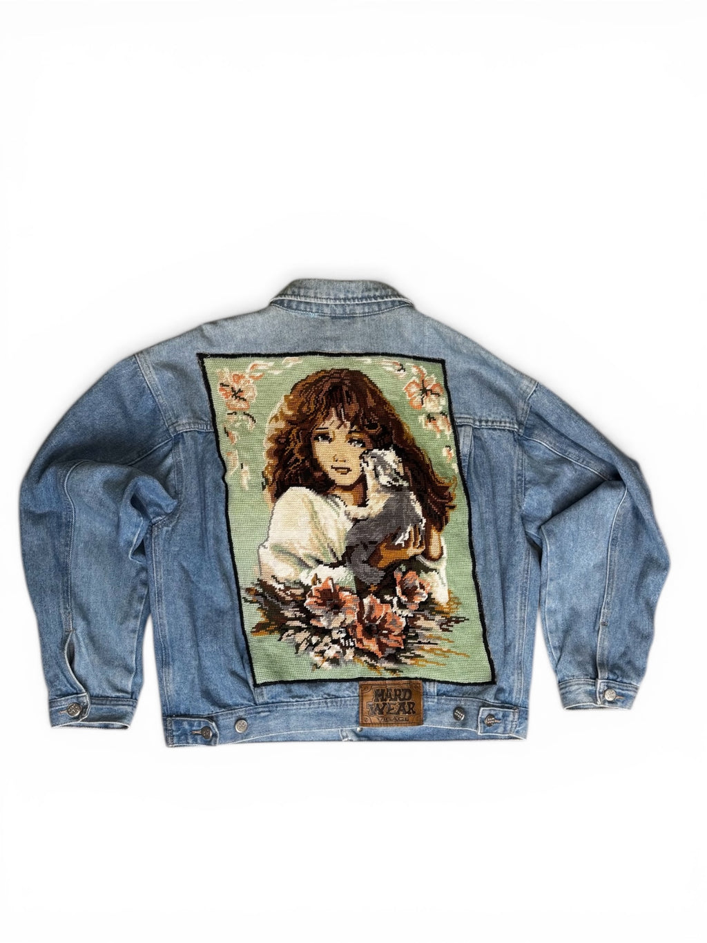 Custom Denim Jacket – Ręcznie naszywany Gobelin