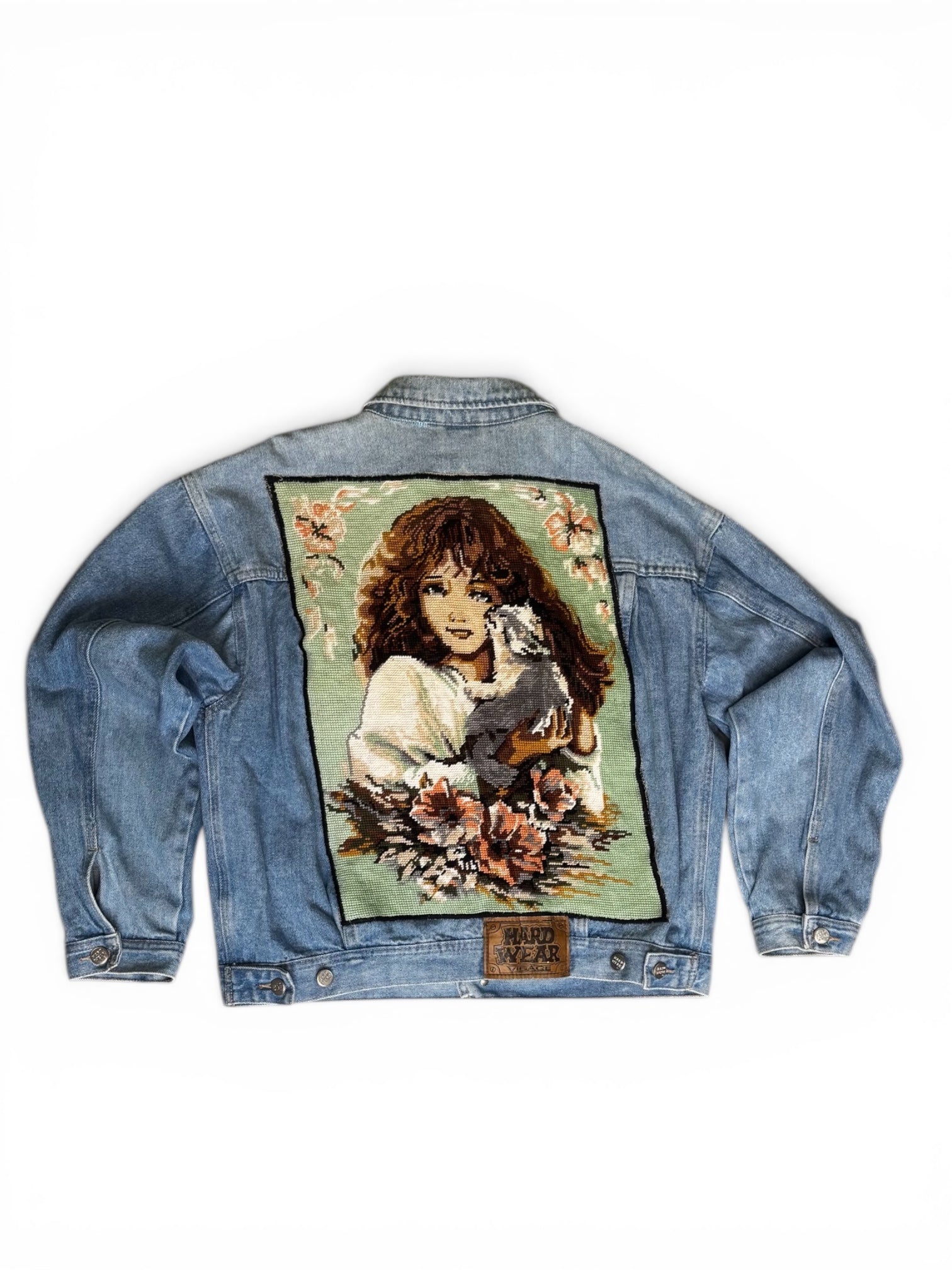 Custom Denim Jacket – Ręcznie naszywany Gobelin