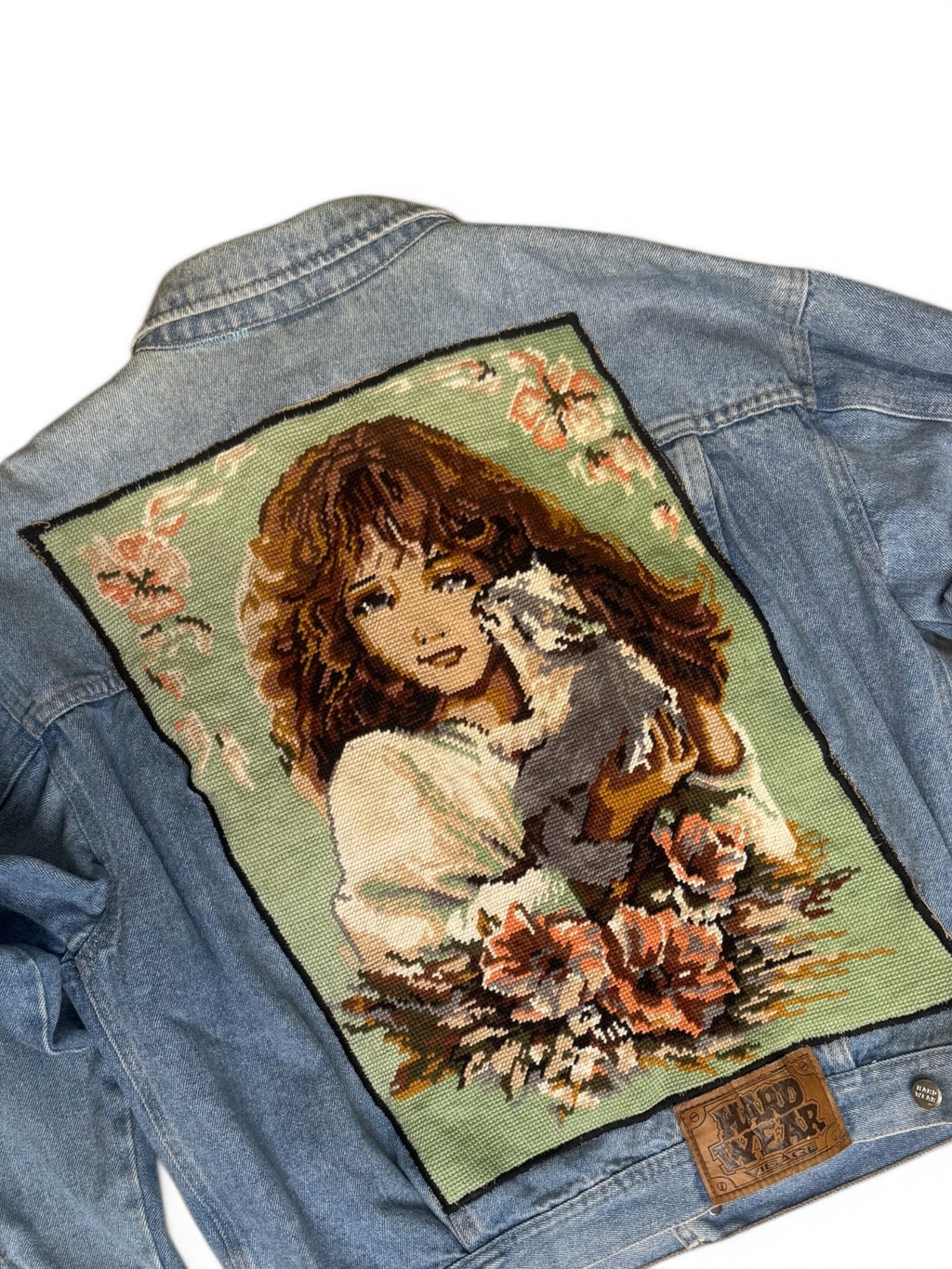 Custom Denim Jacket – Ręcznie naszywany Gobelin