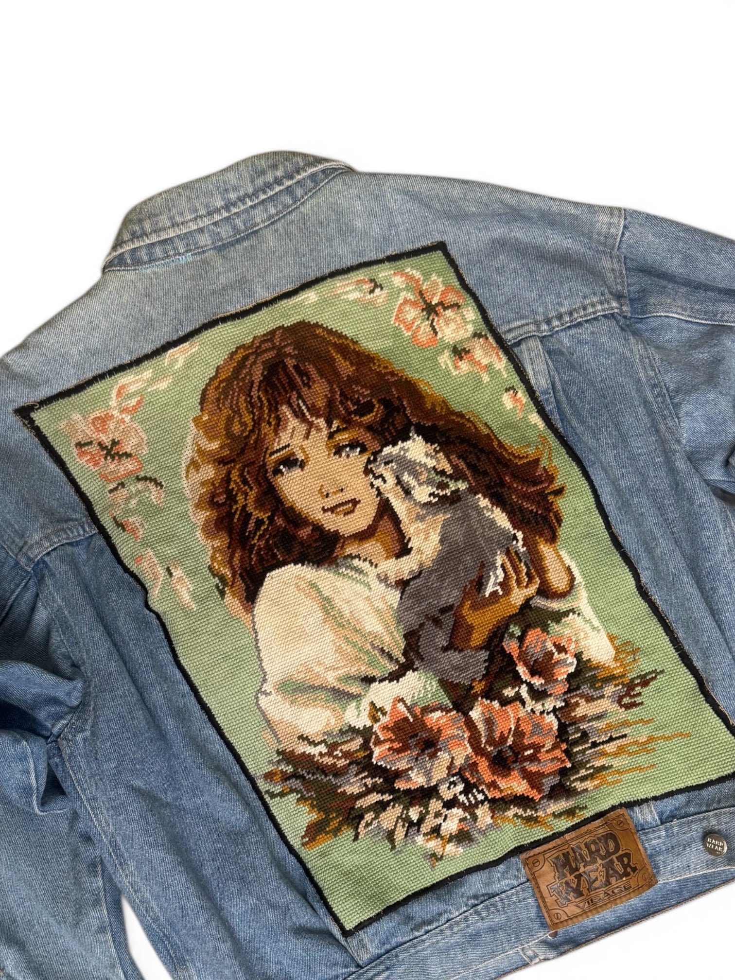 Custom Denim Jacket – Ręcznie naszywany Gobelin