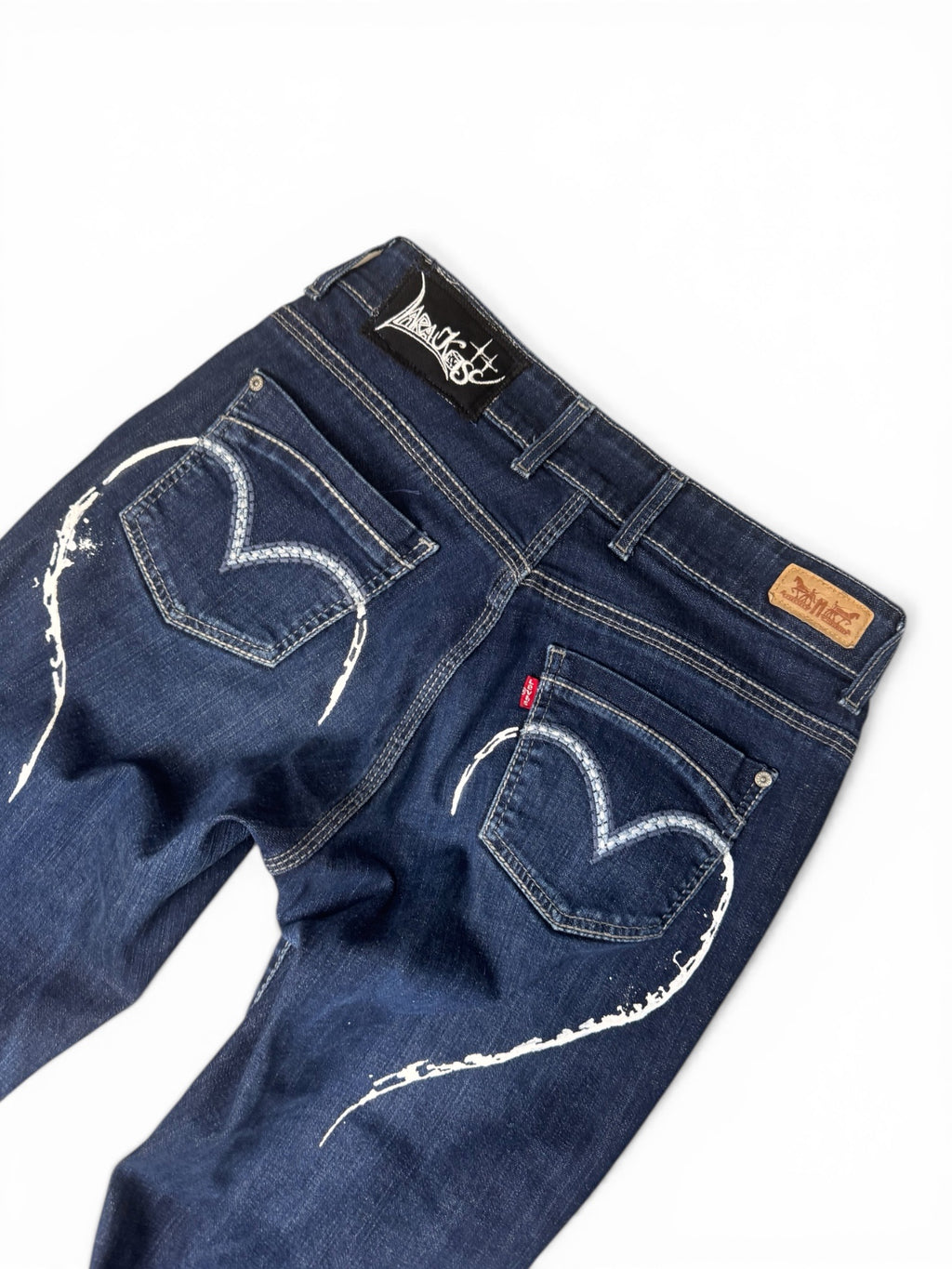 Levi’s Custom Flare Jeans – Painted Heart Detail