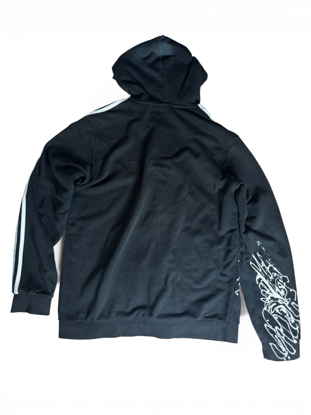 Adidas Custom "Zen Flow" Hoodie – Ręcznie Malowana – XL