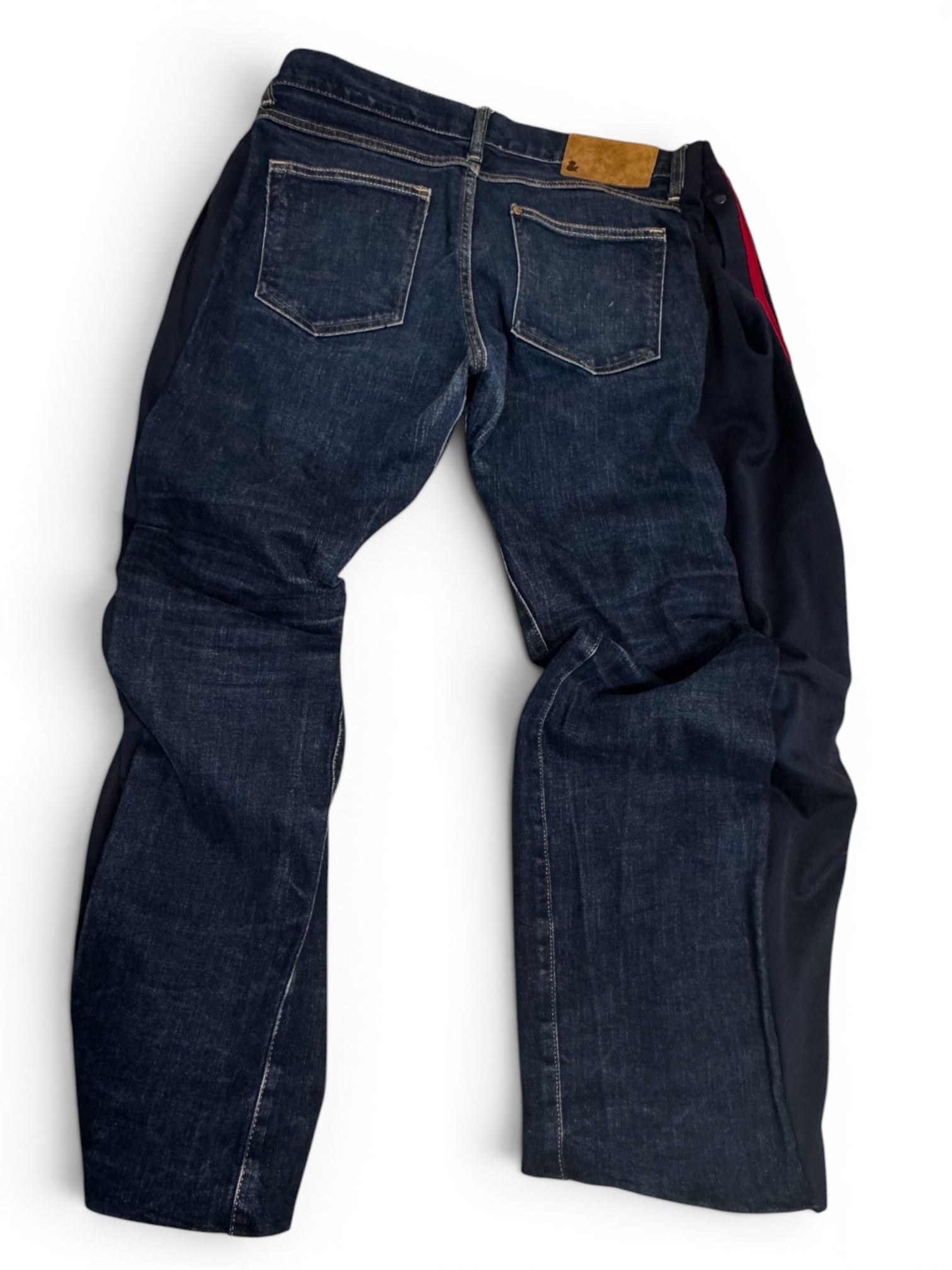 Custom 1of1: Hybrydowe Spodnie Denim x Adidas Dres z Napami
