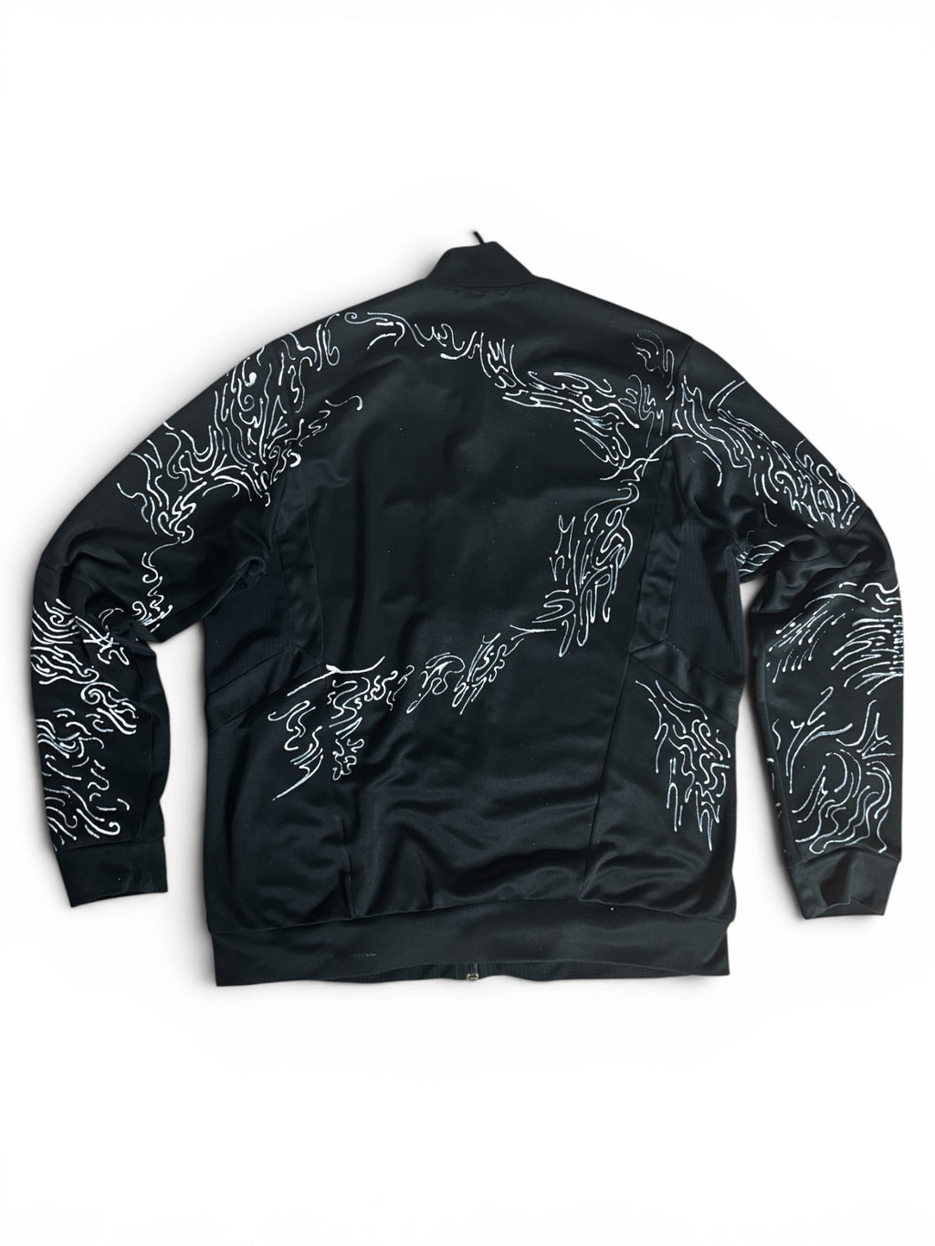 Custom Adidas Track Jacket | Hand-painted | Cyber / Grunge / Goth | Jedyna taka!