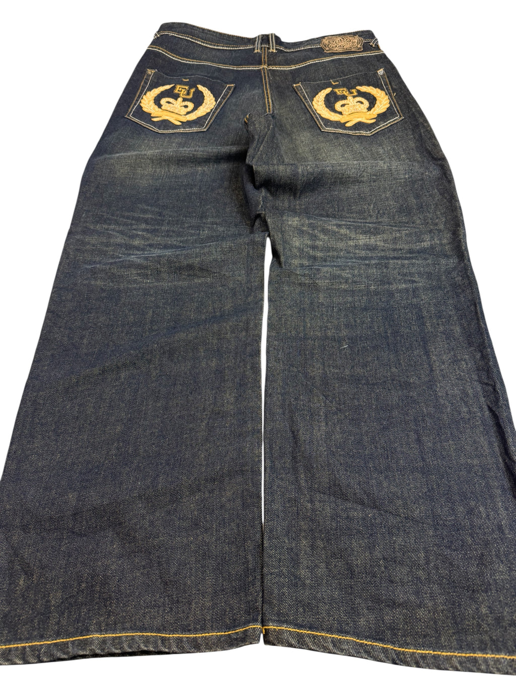 Ecko Unltd Vintage y2k Spodnie Jeansowe Baggy 2000s Rare Embroidery