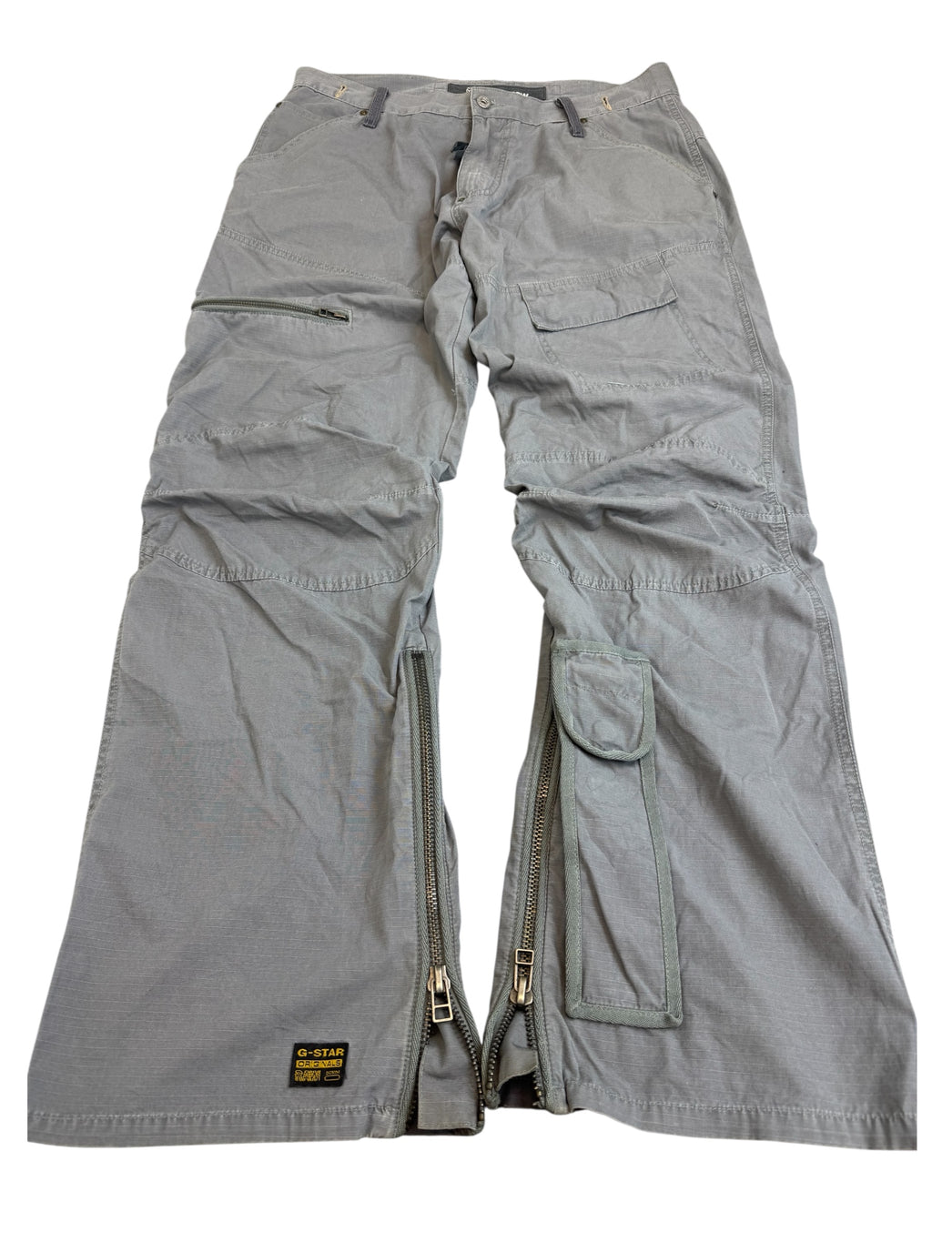 G-Star Raw Baggy Wide Leg Spodnie Cargo Multicpocked Zipped tech Wear