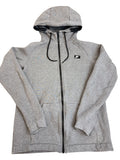 Szara Bluza Nike Rozpinana z Kapturem Minimalistyczna na Siłownię do Biegania Casual Neutral