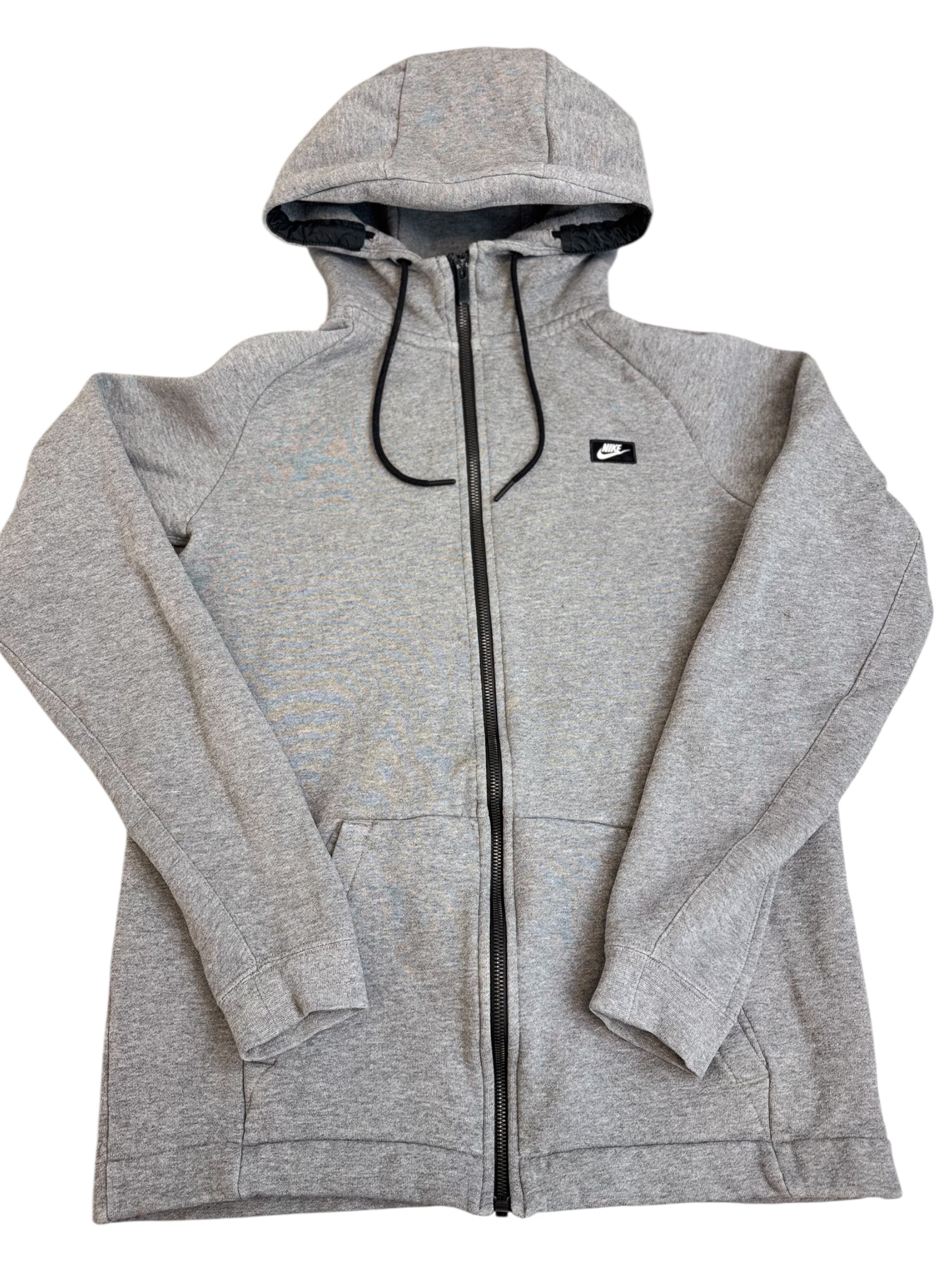 Szara Bluza Nike Rozpinana z Kapturem Minimalistyczna na Siłownię do Biegania Casual Neutral