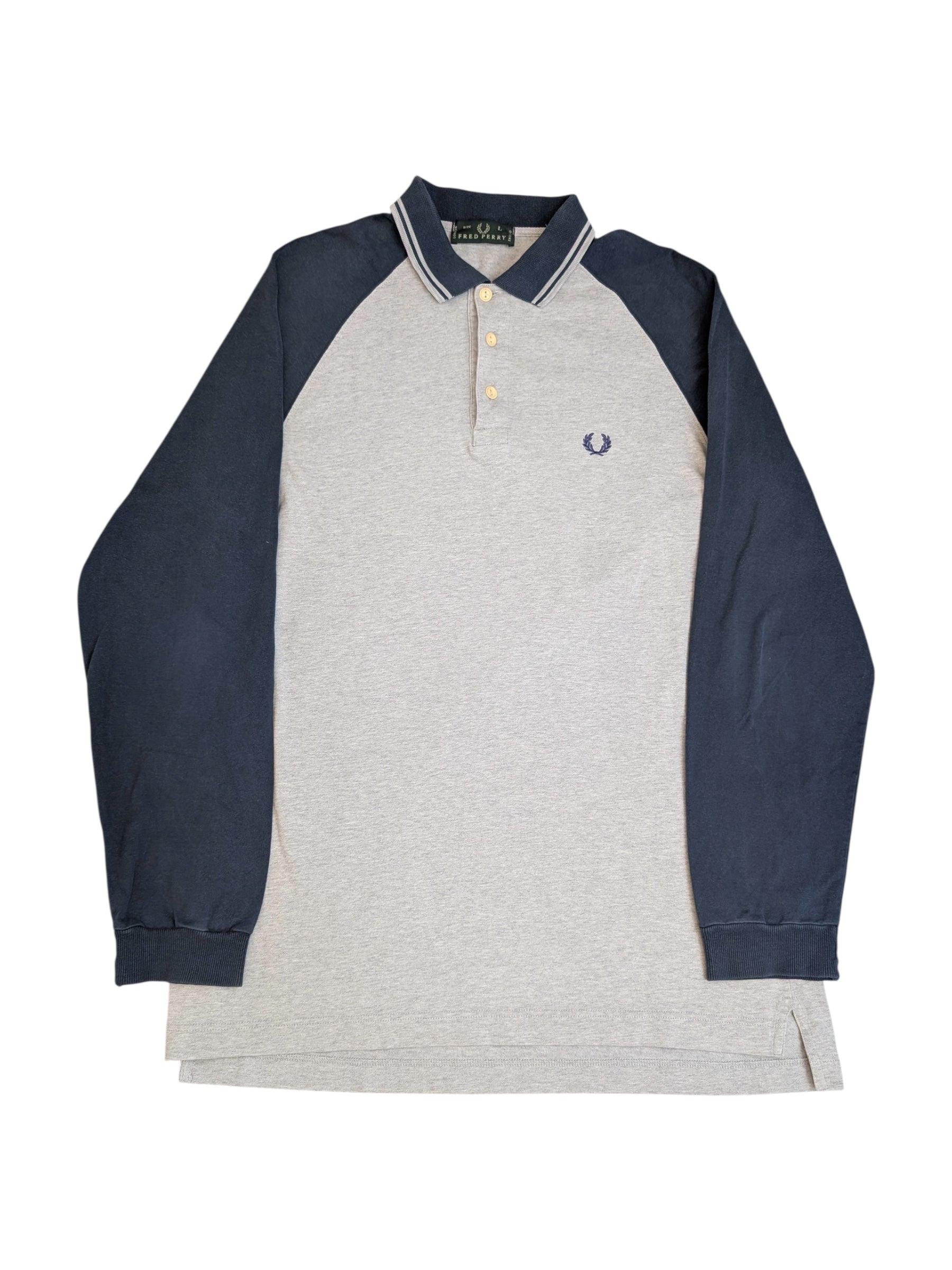 Fred Perry Polo z Długim Rękawem Koszulka z Kołnierzykiem Dlegancka Old Money Preppy