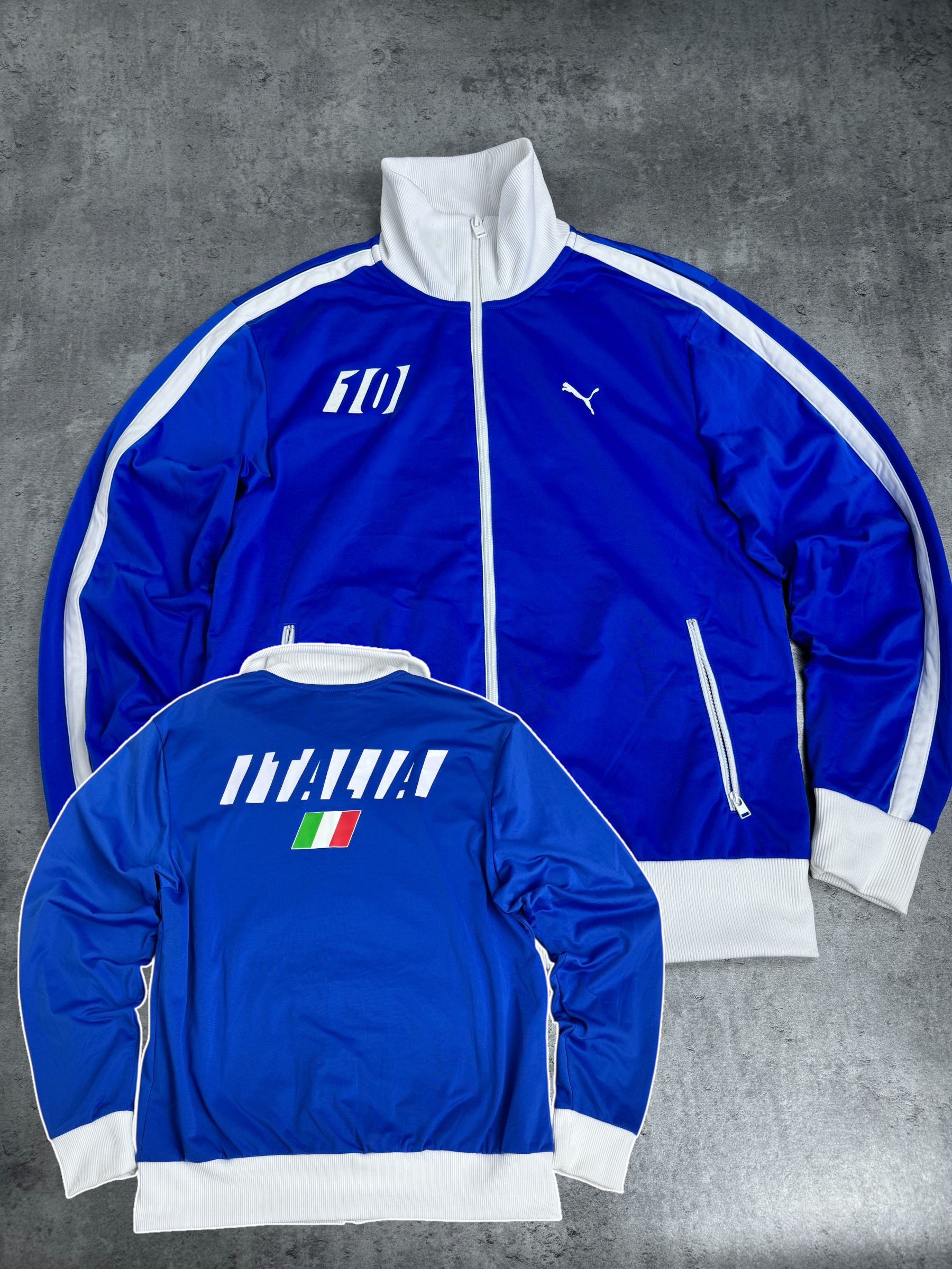 2008-09 Puma Italia Italy National Team Tracksuit Jacket y2k Piłkarska Kolekcjonerska