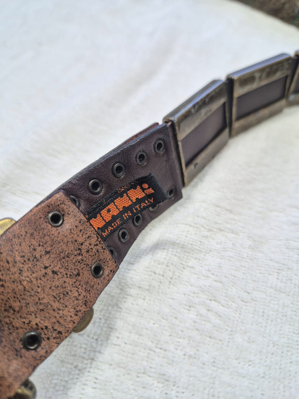 Ciężki metalowy pasek Nanni made in italy