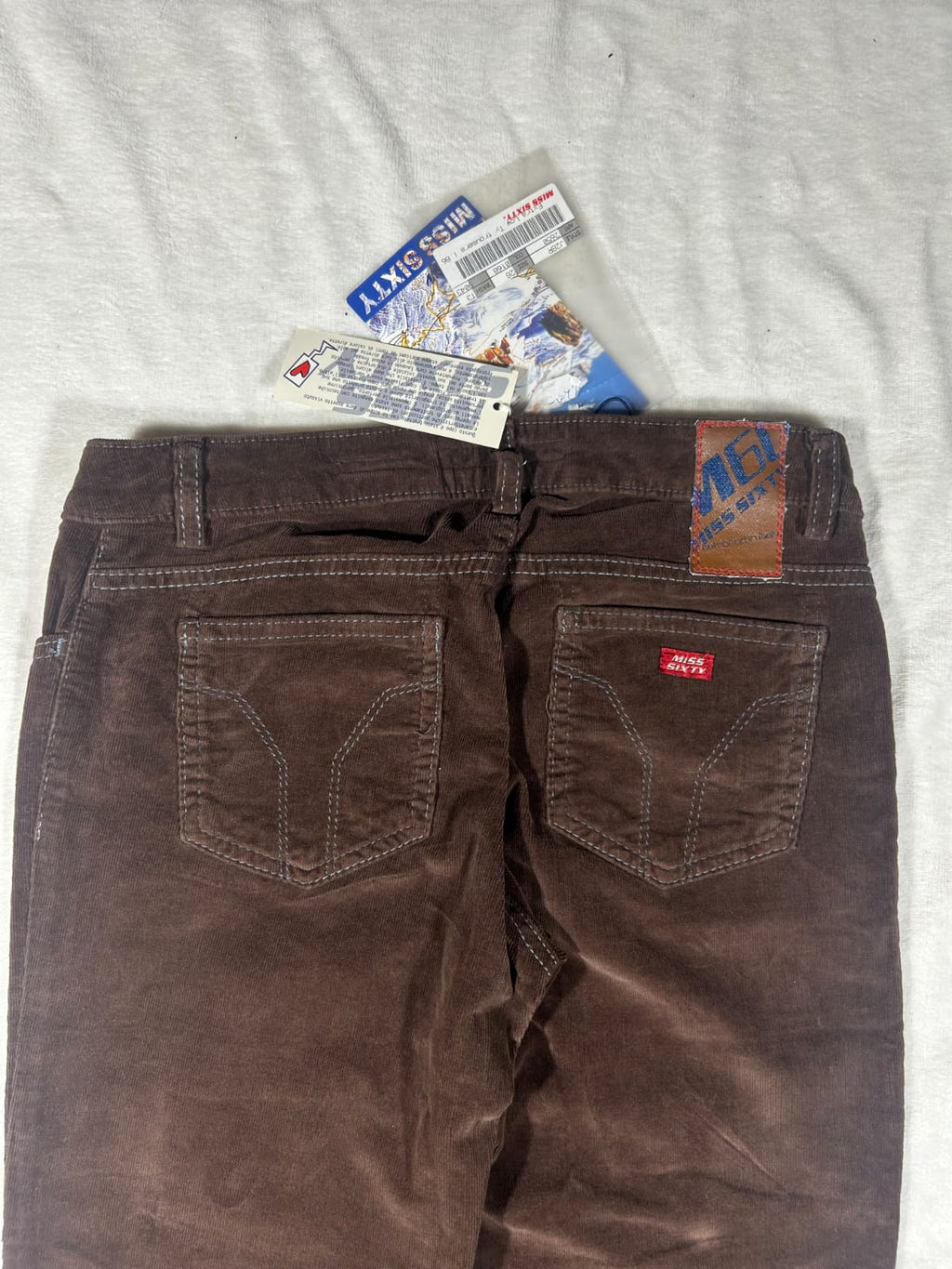Miss sixty new with tags 2000s brązowe dzwony slim fit