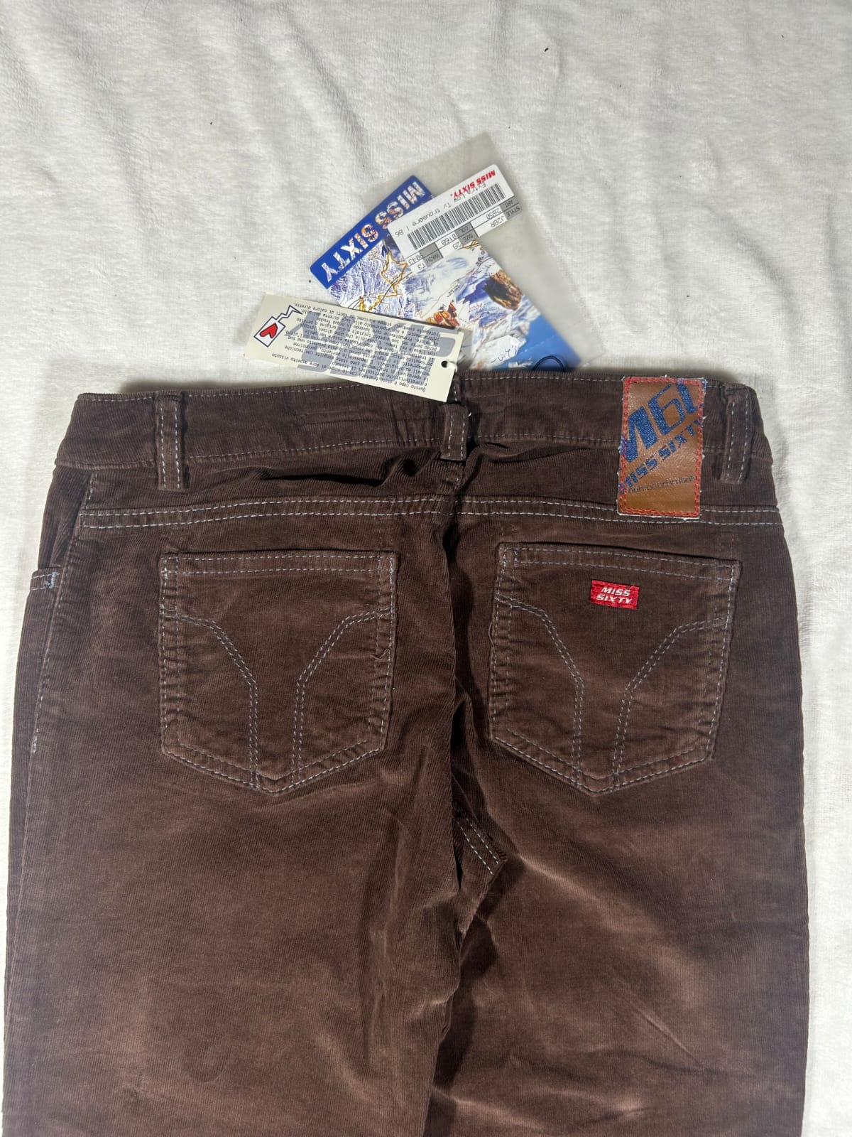 Miss sixty new with tags 2000s brązowe dzwony slim fit