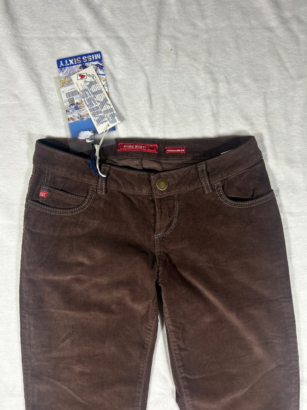 Miss sixty new with tags 2000s brązowe dzwony slim fit