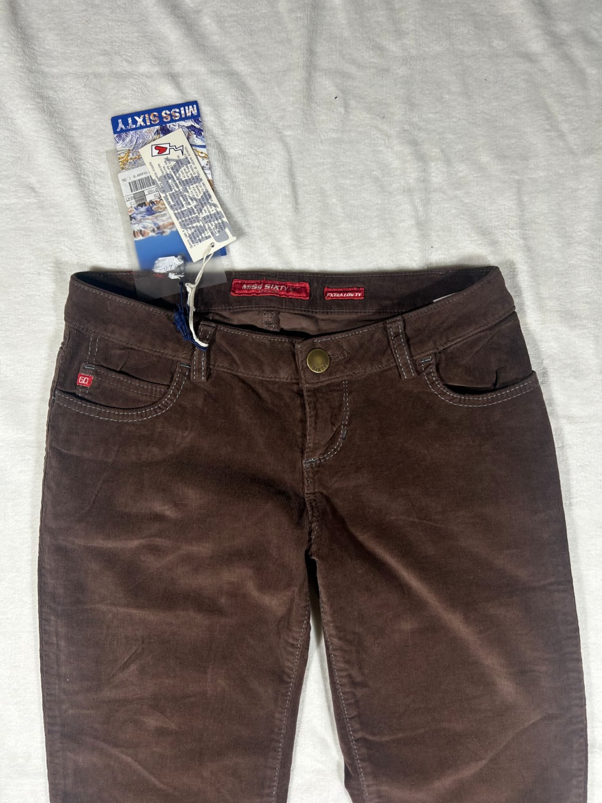 Miss sixty new with tags 2000s brązowe dzwony slim fit