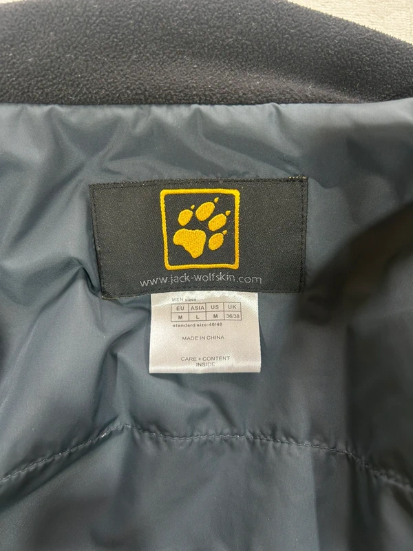 Jack Wolfskin yellow windbreaker - żółto-szara wiatrówka