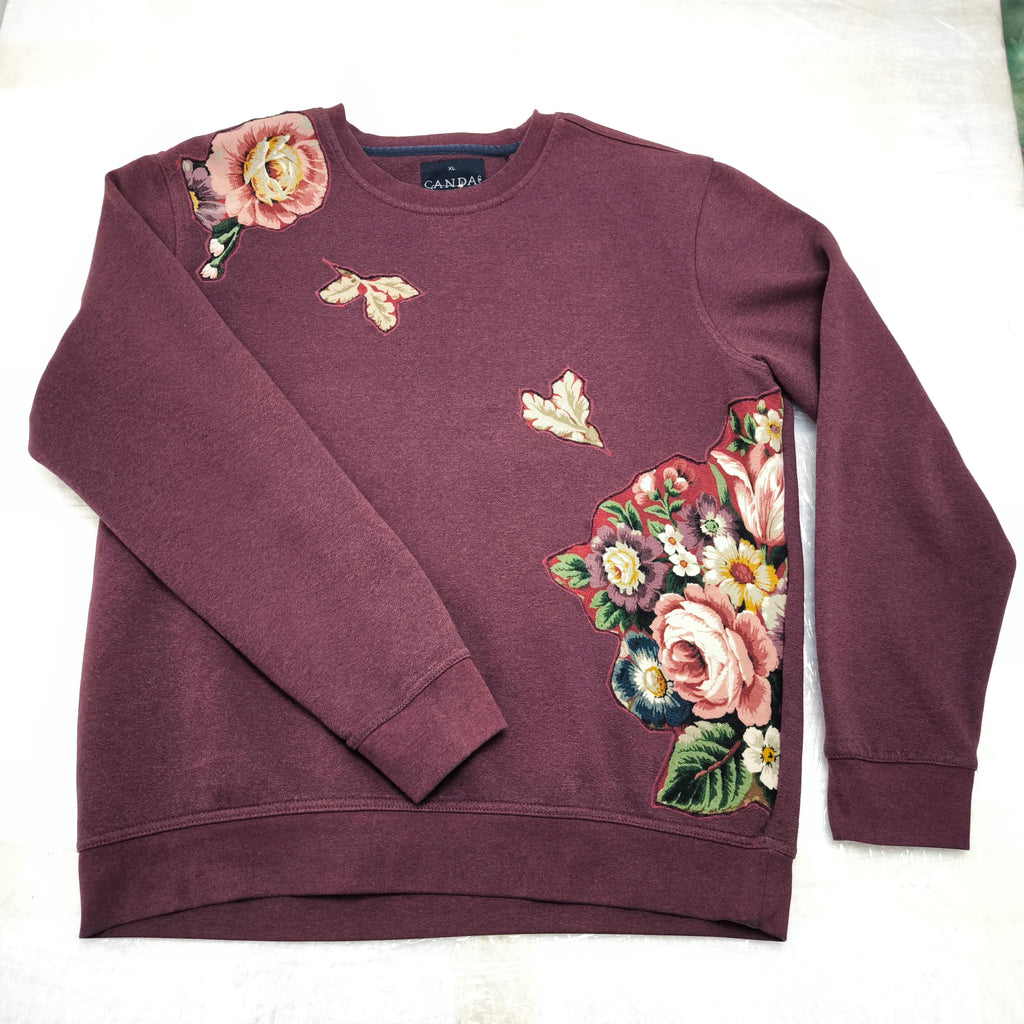 Bordowa bluza, custom/upcykling one&only