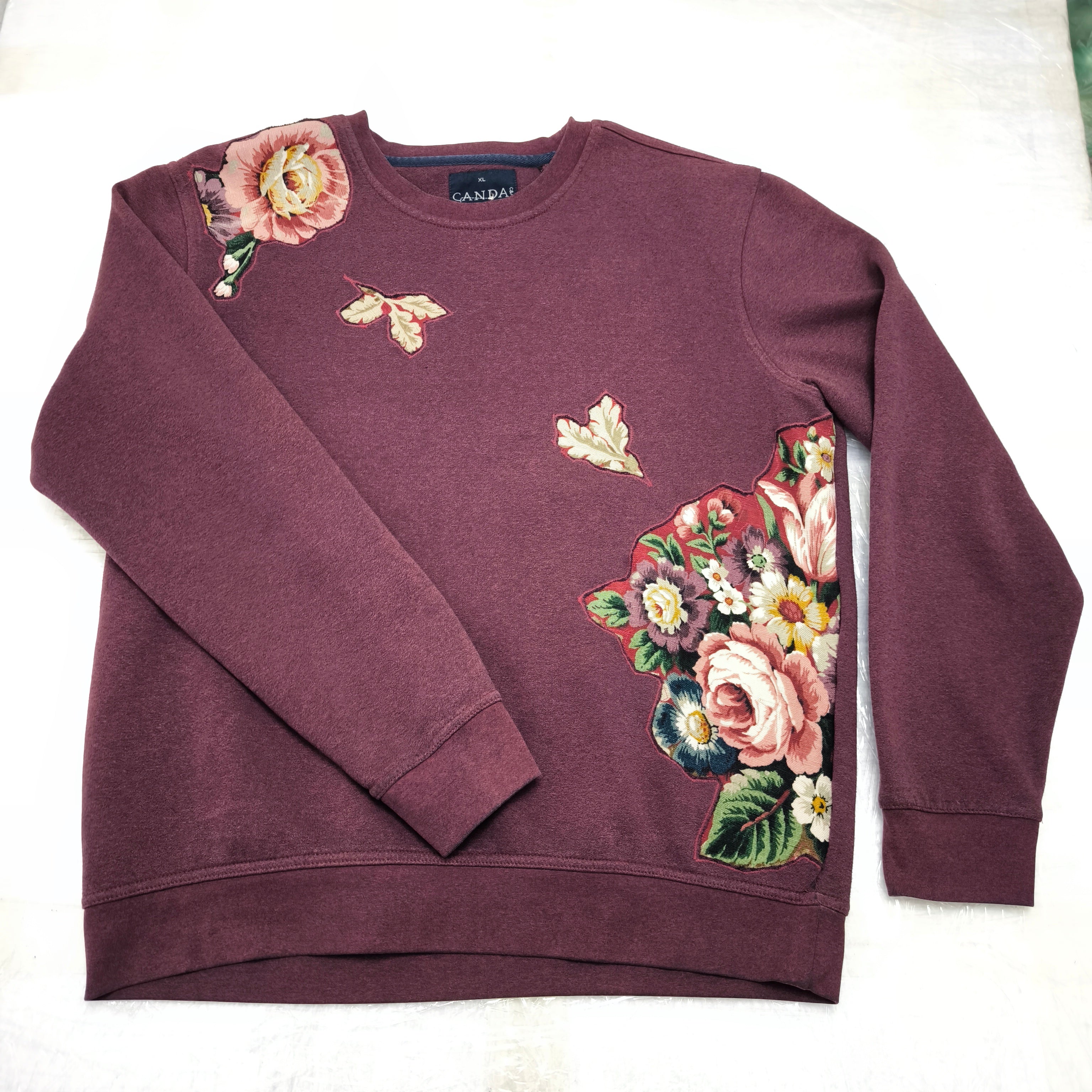 Bordowa bluza, custom/upcykling one&only