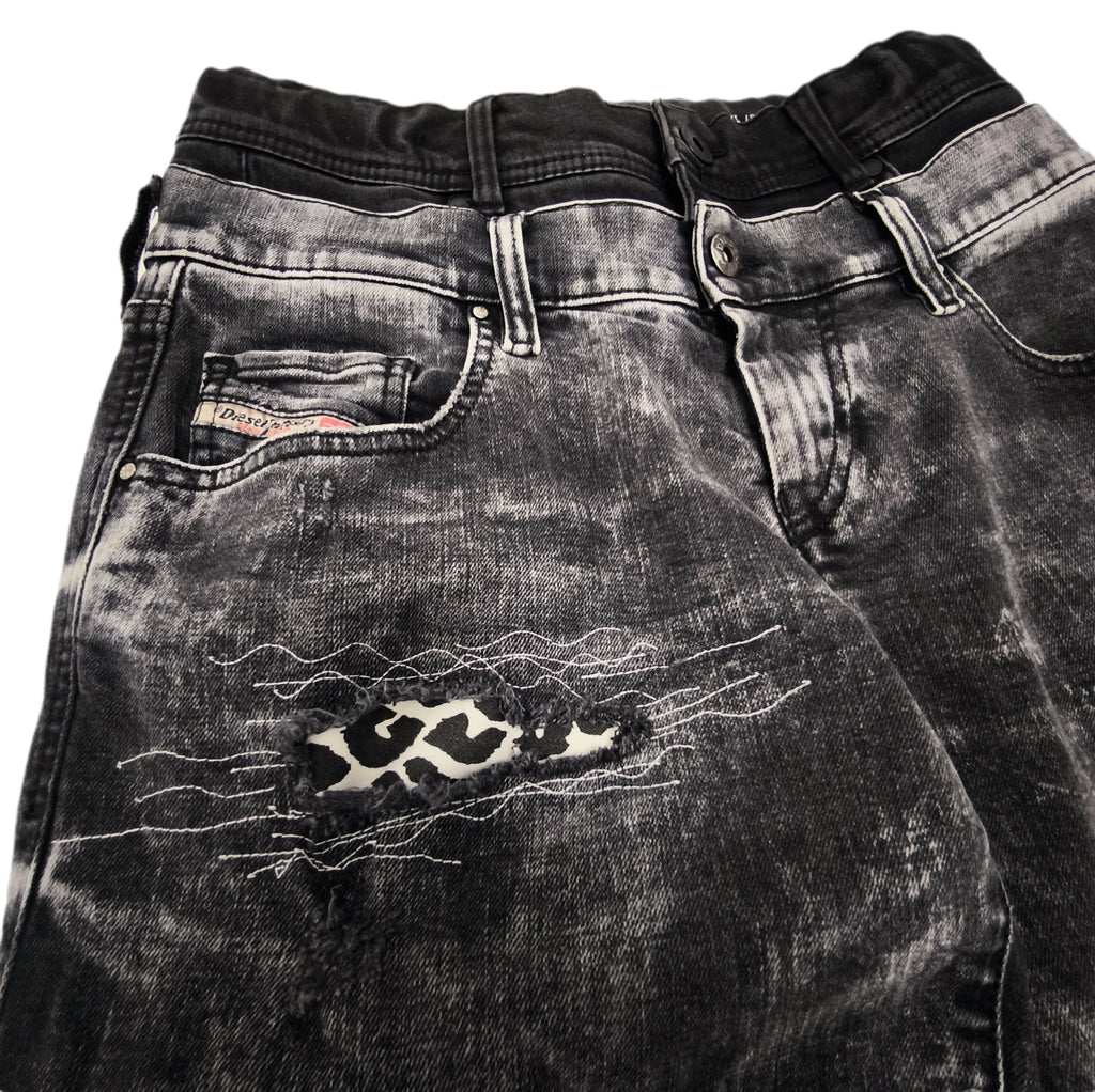 Jeansy damskie Diesel y2k, upcykling one&only
