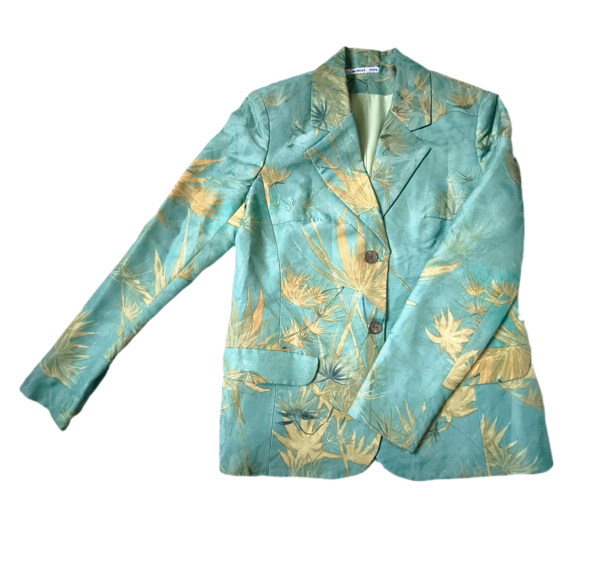 Marynarka damska żakardowa, motywy orientalne roślinne, rozmiar  S/M