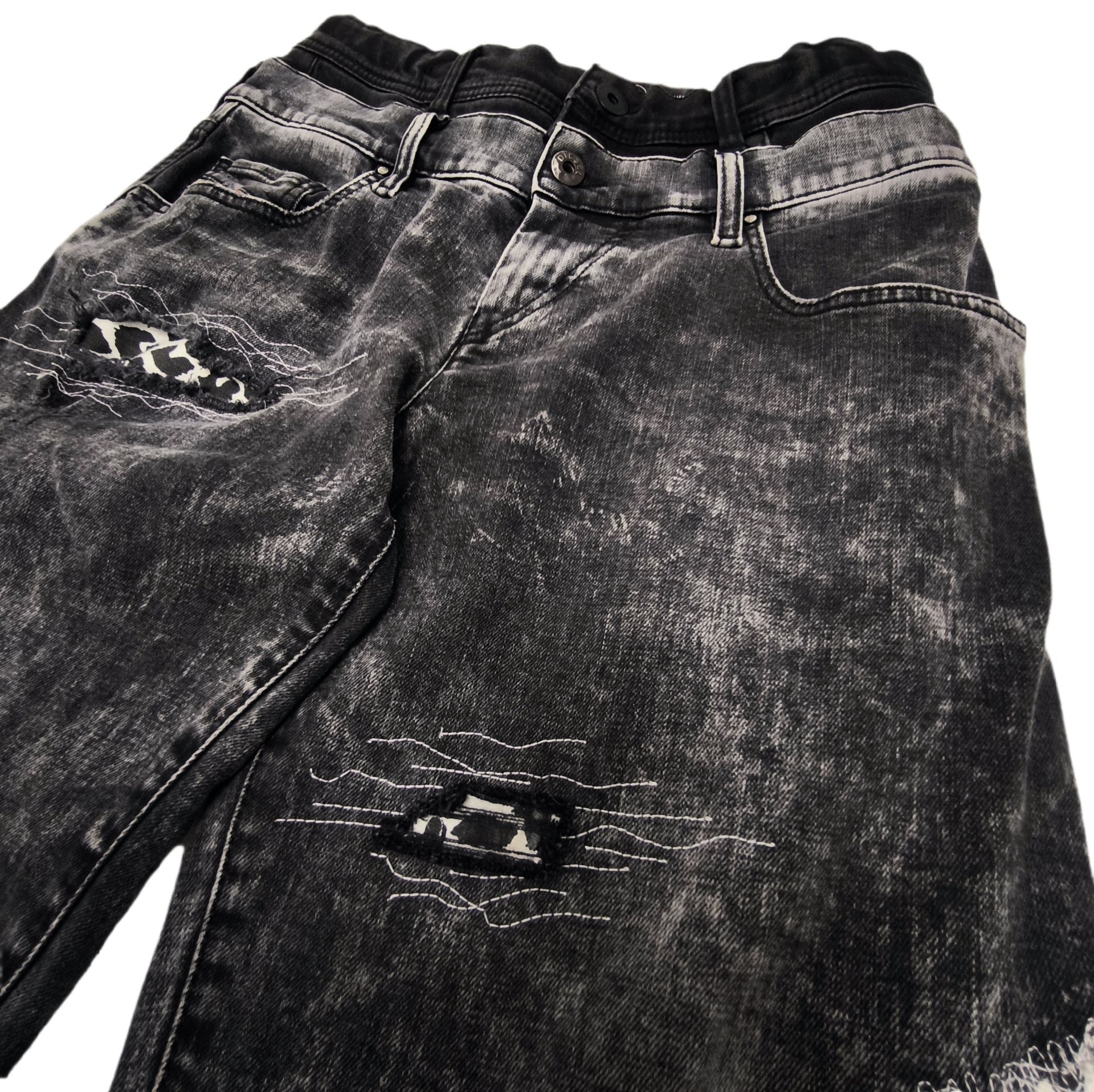 Jeansy damskie Diesel y2k, upcykling one&only