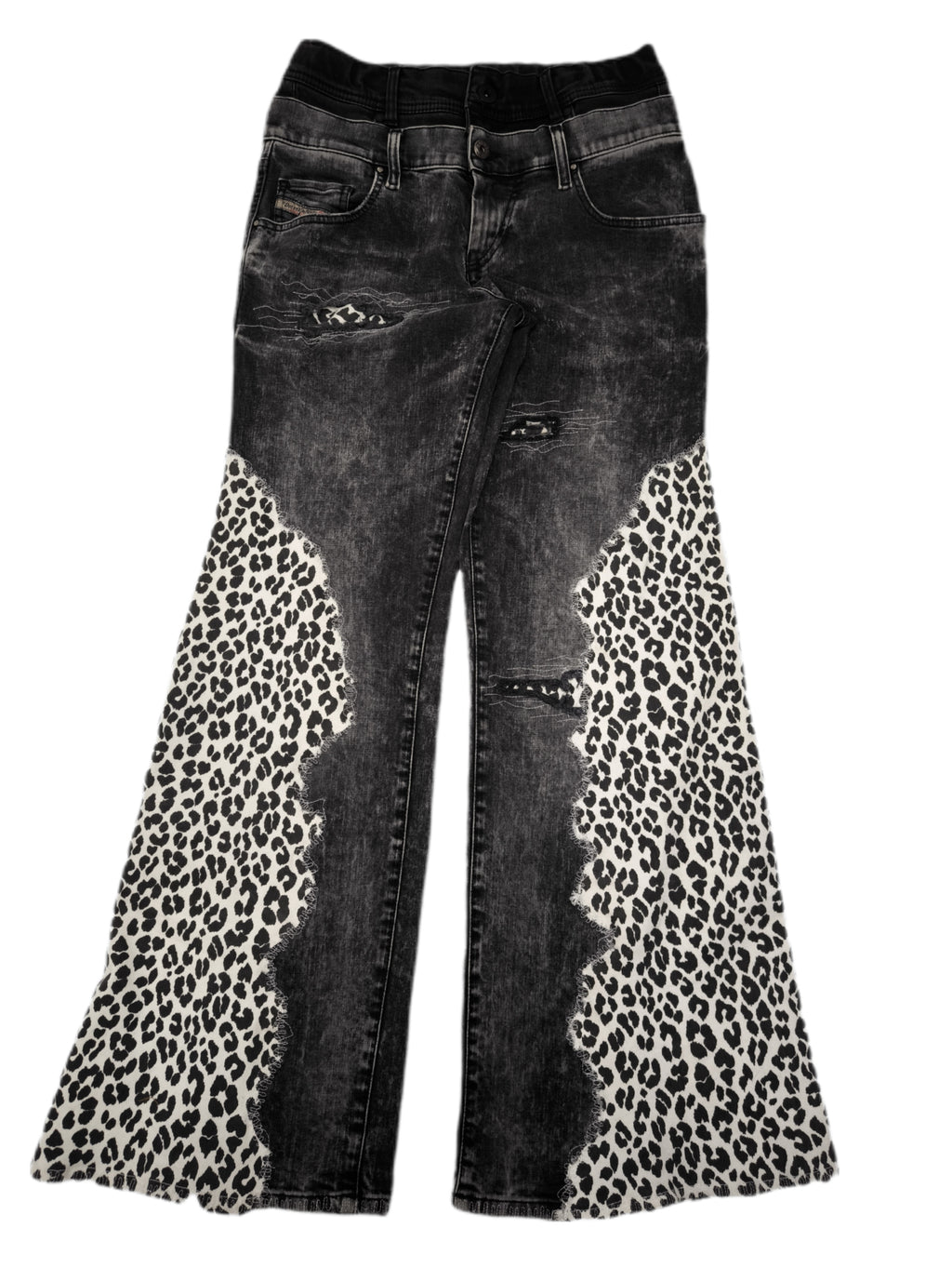 Jeansy damskie Diesel y2k, upcykling one&only