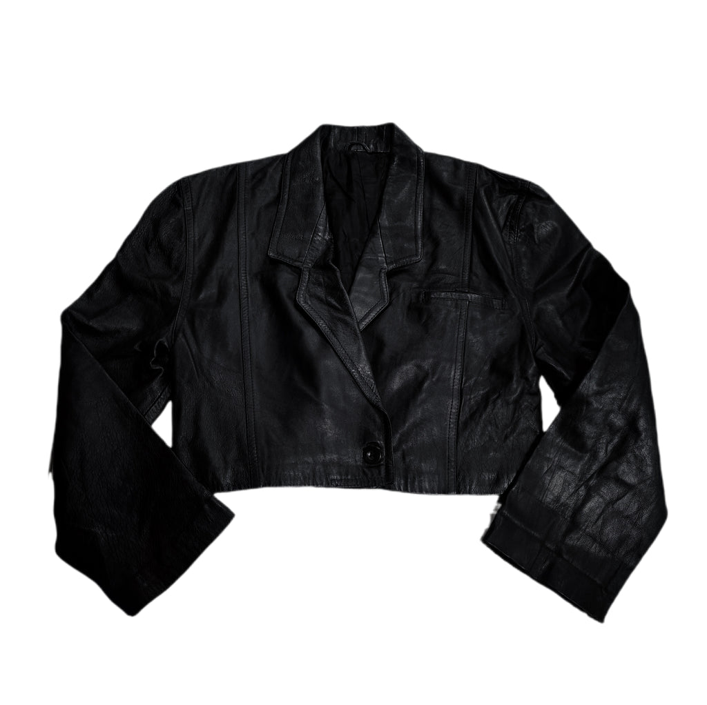 Kurtka skórzana real leather damska czarna rozmiar S