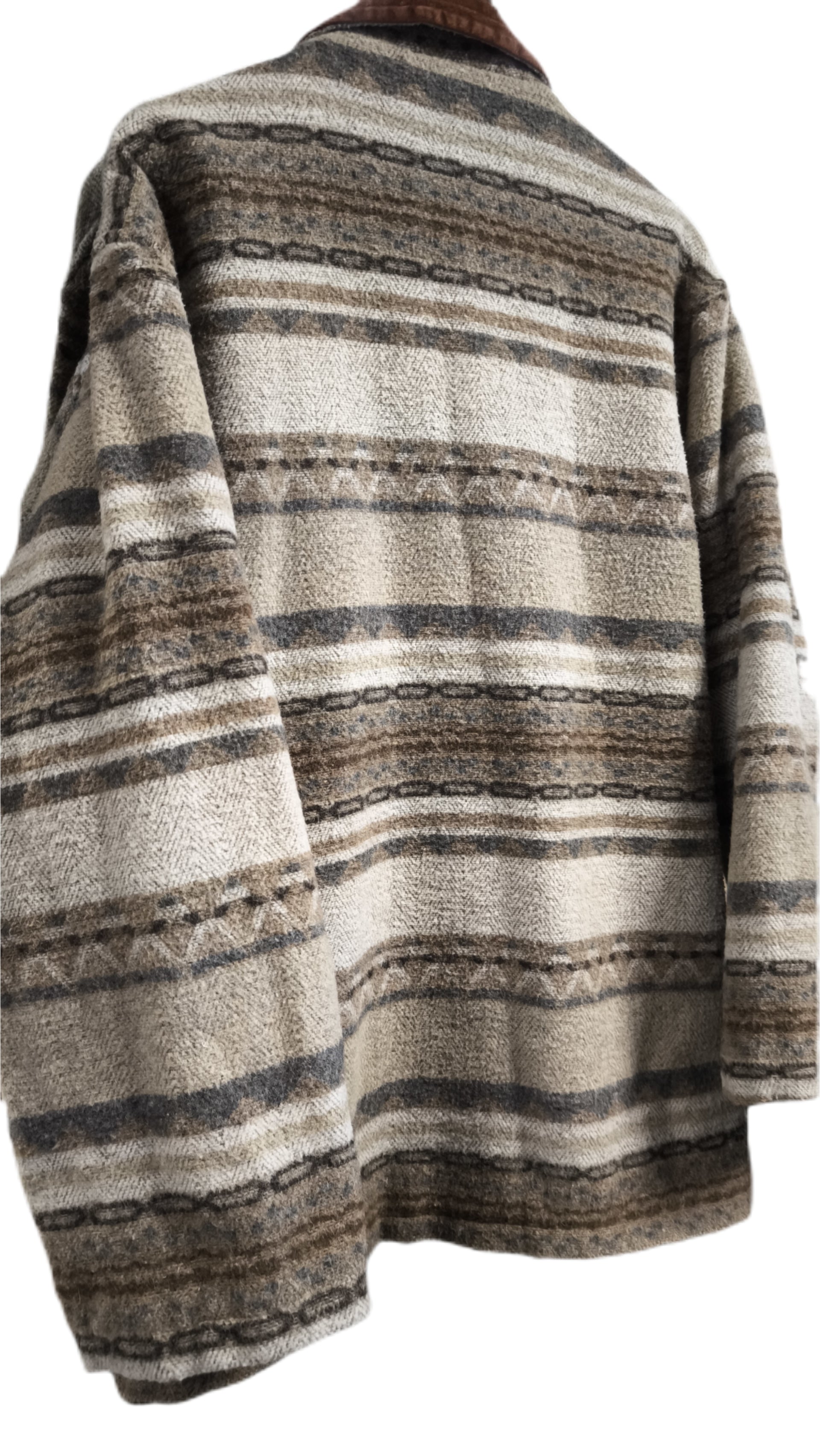 Kurtka męska w stylu Yellowstone, indian, boho, z wełną