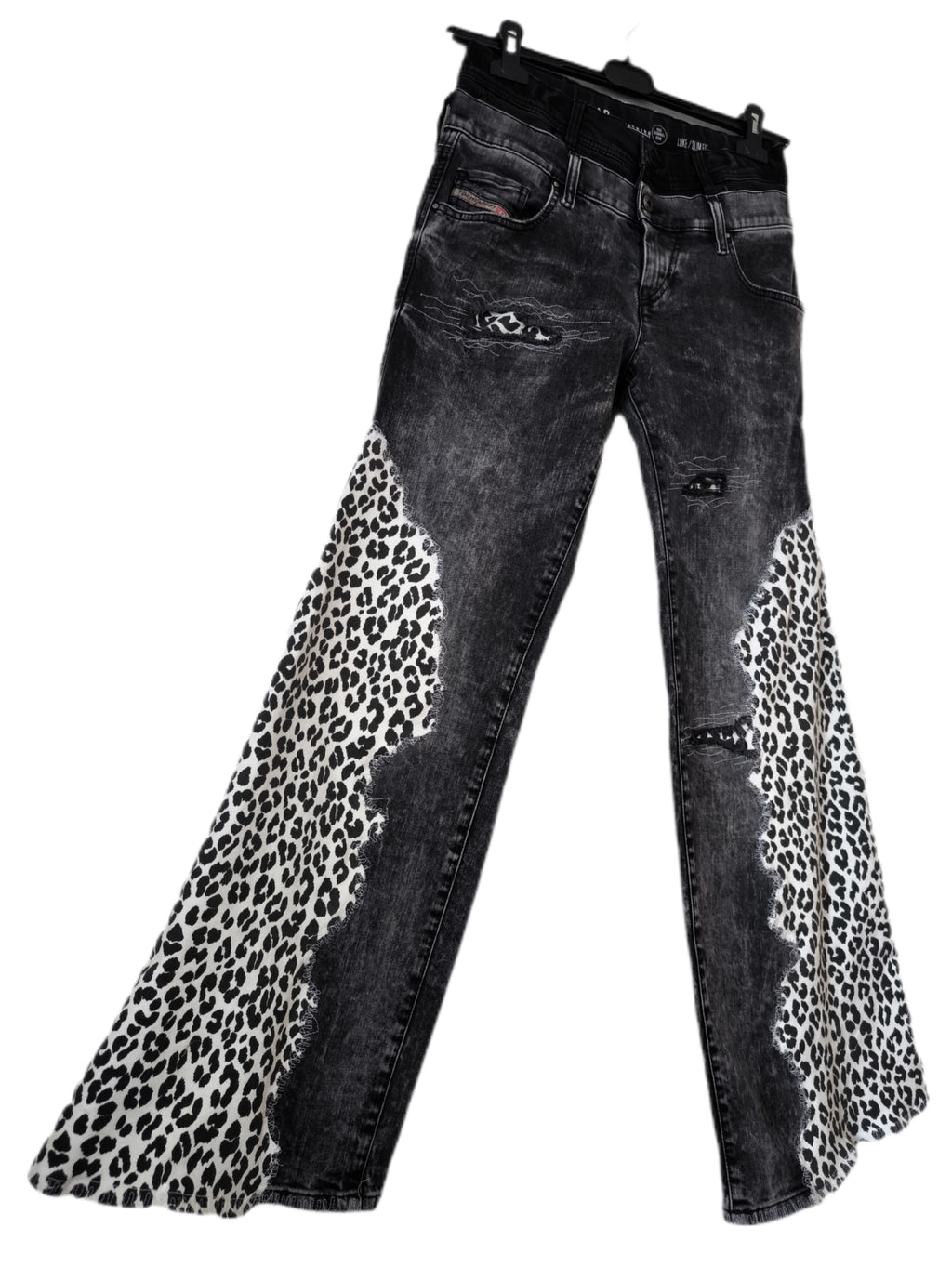 Jeansy damskie Diesel y2k, upcykling one&only