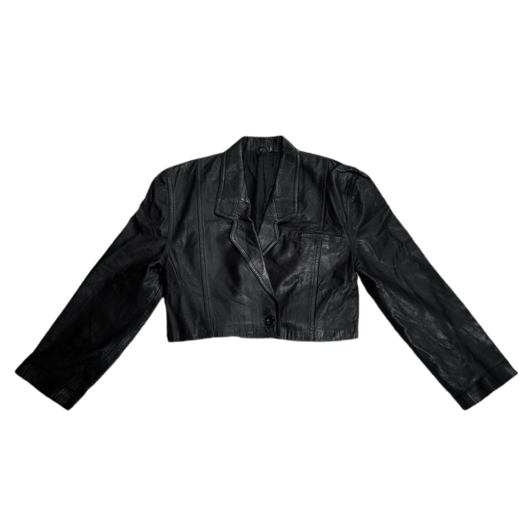 Kurtka skórzana real leather damska czarna rozmiar S