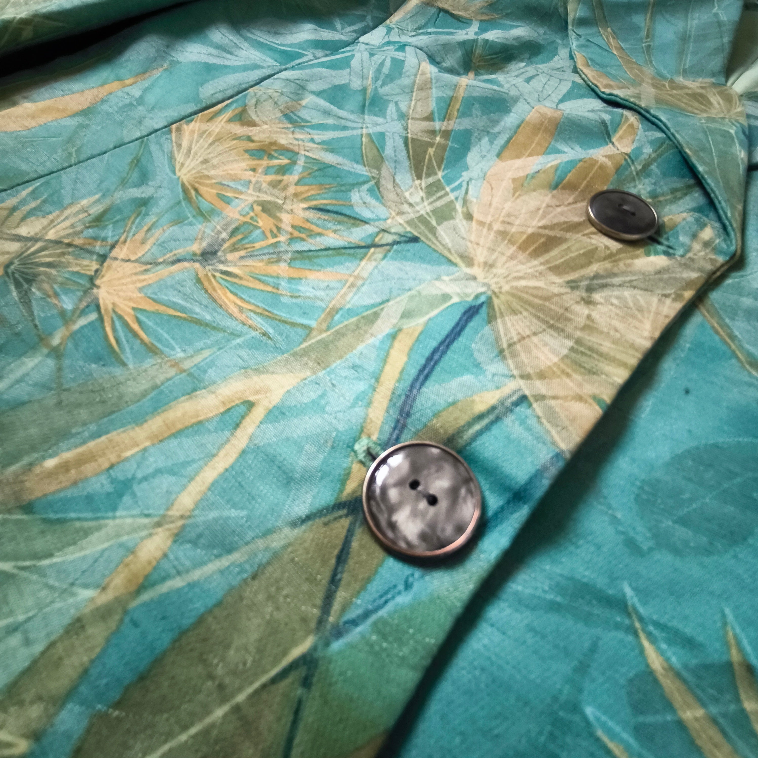 Marynarka damska żakardowa, motywy orientalne roślinne, rozmiar  S/M