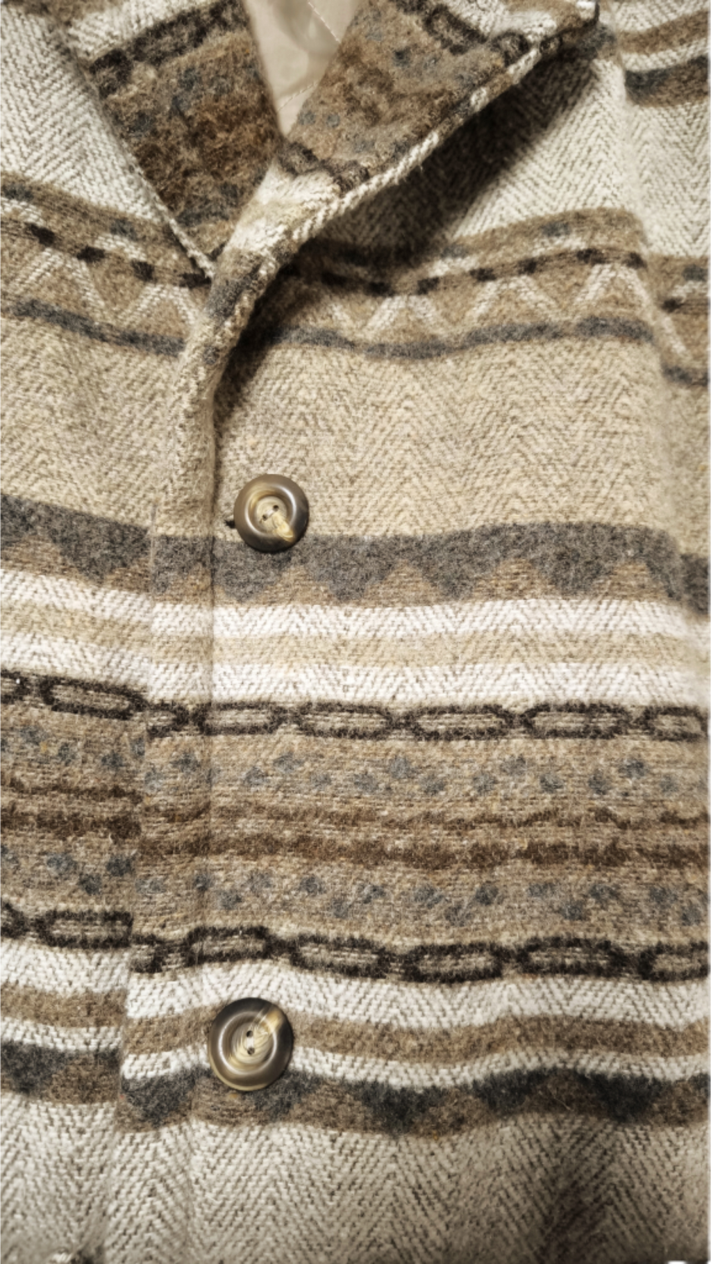 Kurtka męska w stylu Yellowstone, indian, boho, z wełną