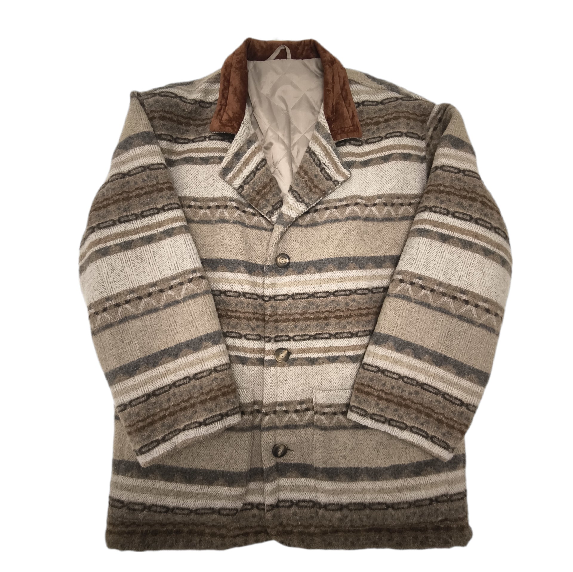 Kurtka męska w stylu Yellowstone, indian, boho, z wełną