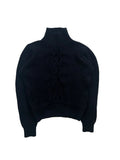 Sweter z warkoczem Tommy Hilfiger granatowy