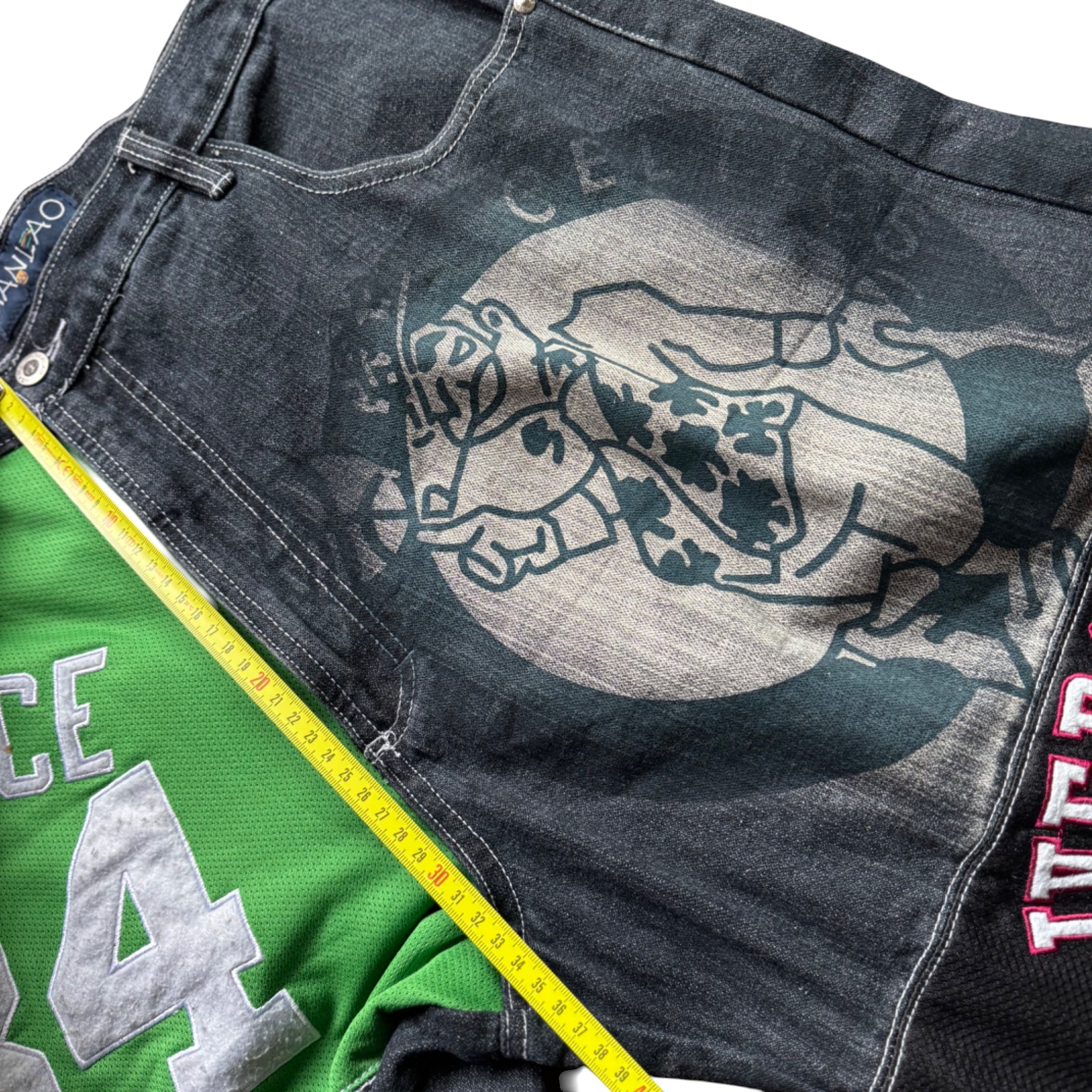 NBA Y2K Mega Rare Baggy Jeans Kobe Lebron Jersey Oversize