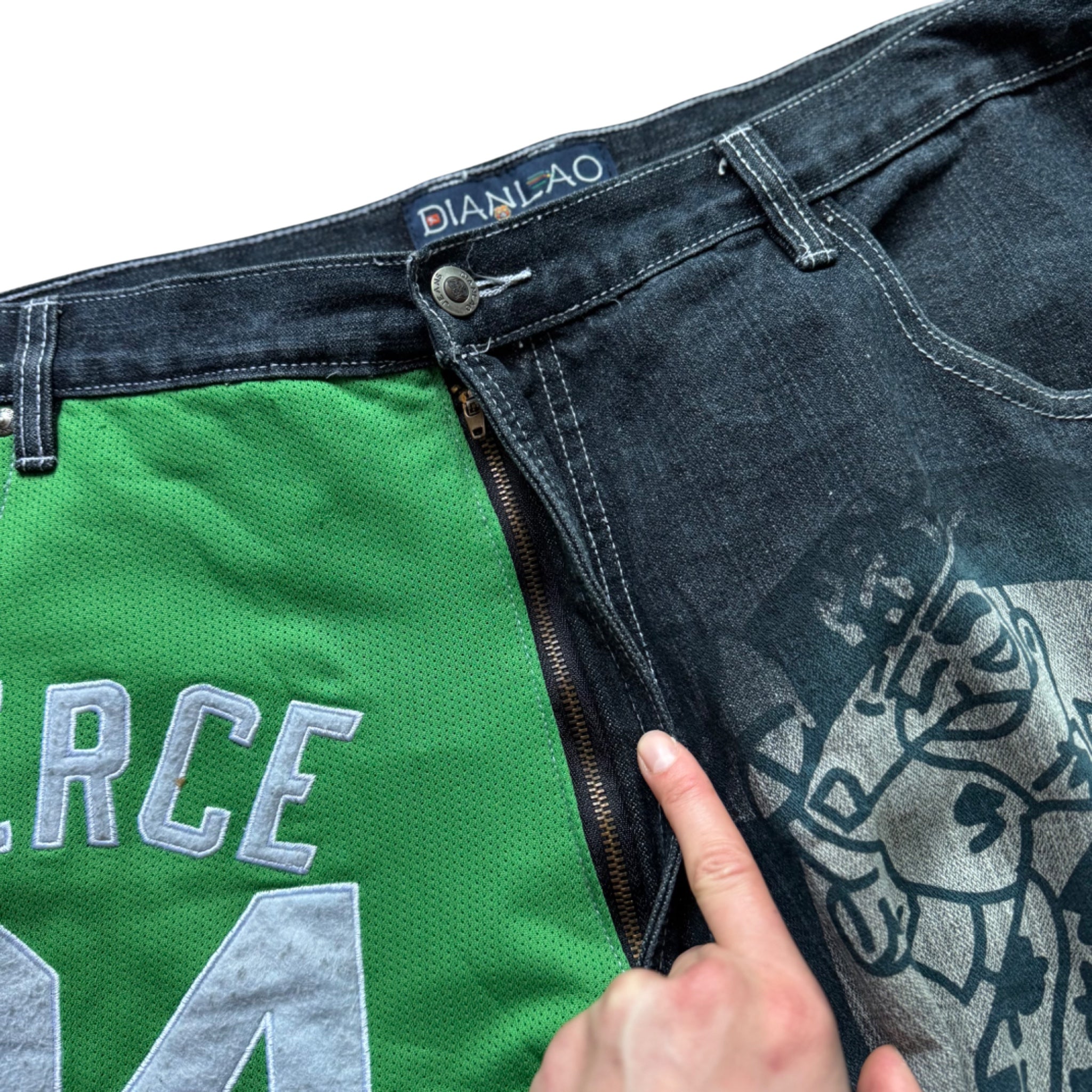 NBA Y2K Mega Rare Baggy Jeans Kobe Lebron Jersey Oversize