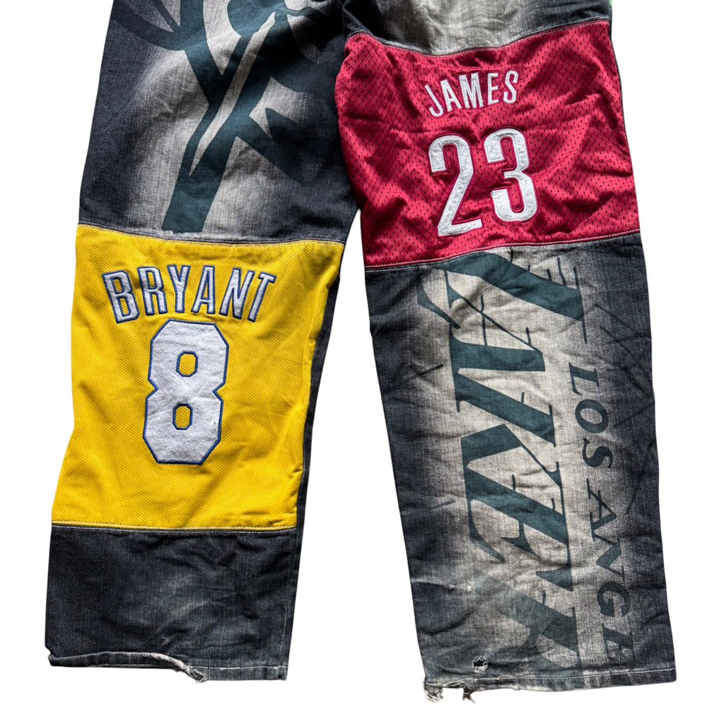 NBA Y2K Mega Rare Baggy Jeans Kobe Lebron Jersey Oversize