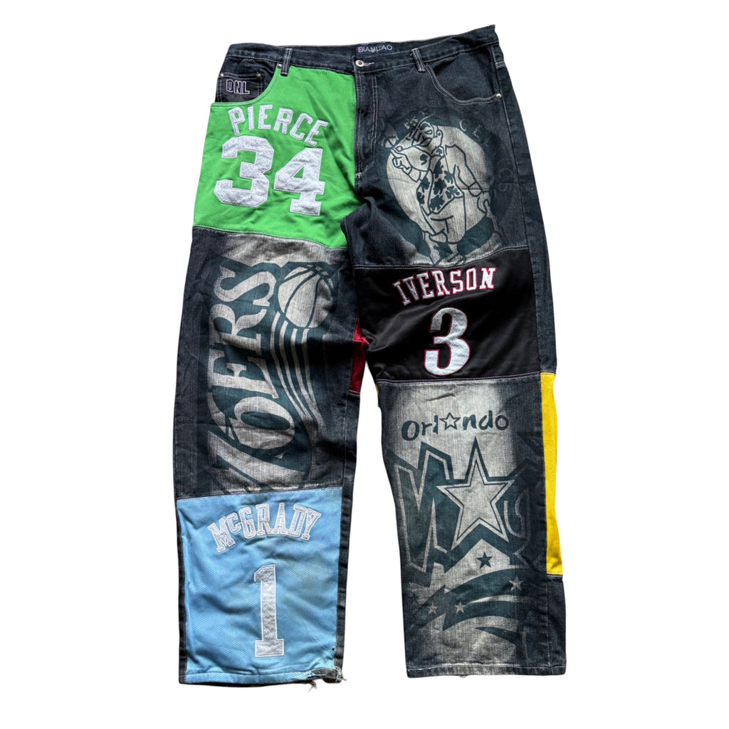 NBA Y2K Mega Rare Baggy Jeans Kobe Lebron Jersey Oversize