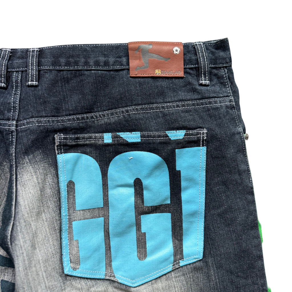 NBA Y2K Mega Rare Baggy Jeans Kobe Lebron Jersey Oversize