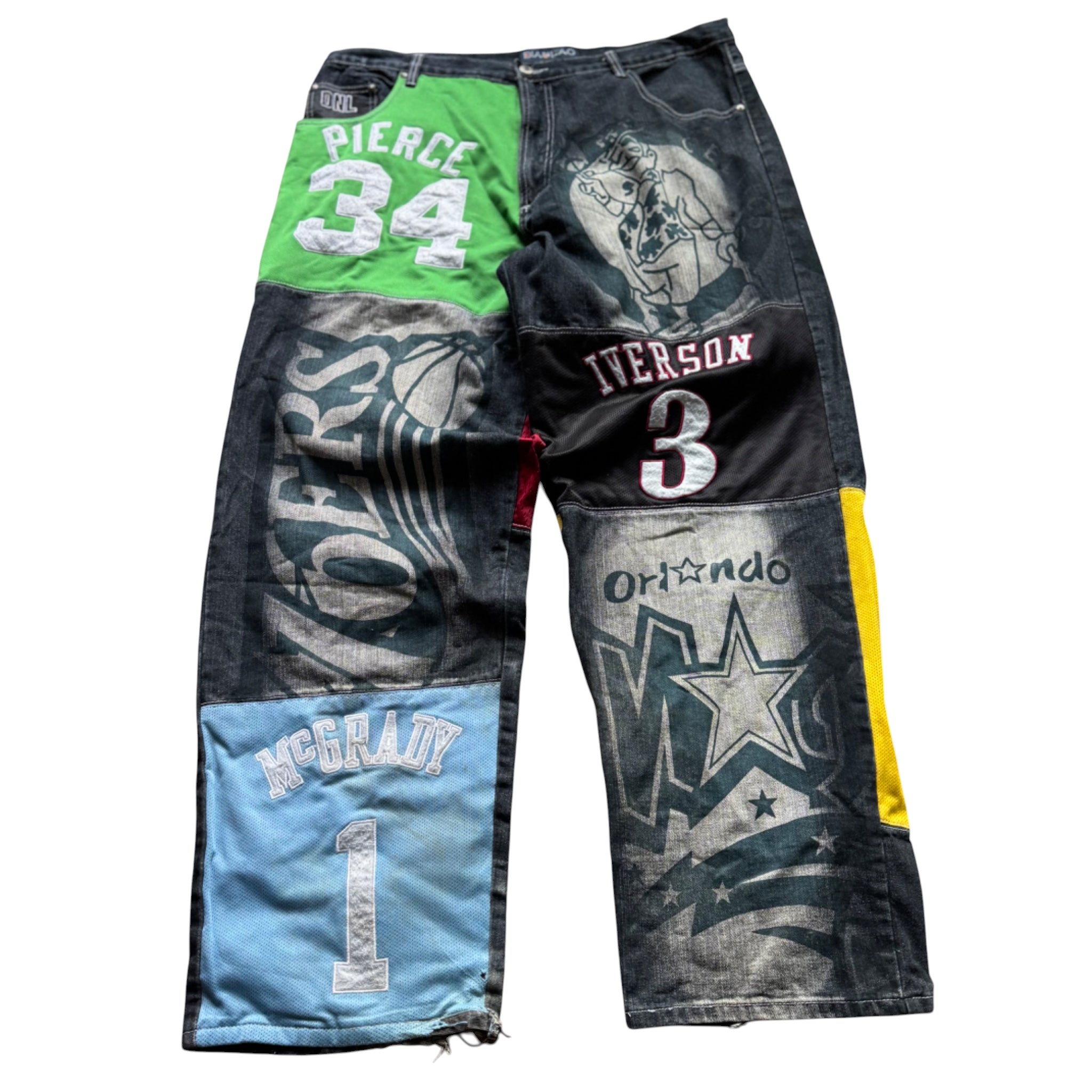 NBA Y2K Mega Rare Baggy Jeans Kobe Lebron Jersey Oversize