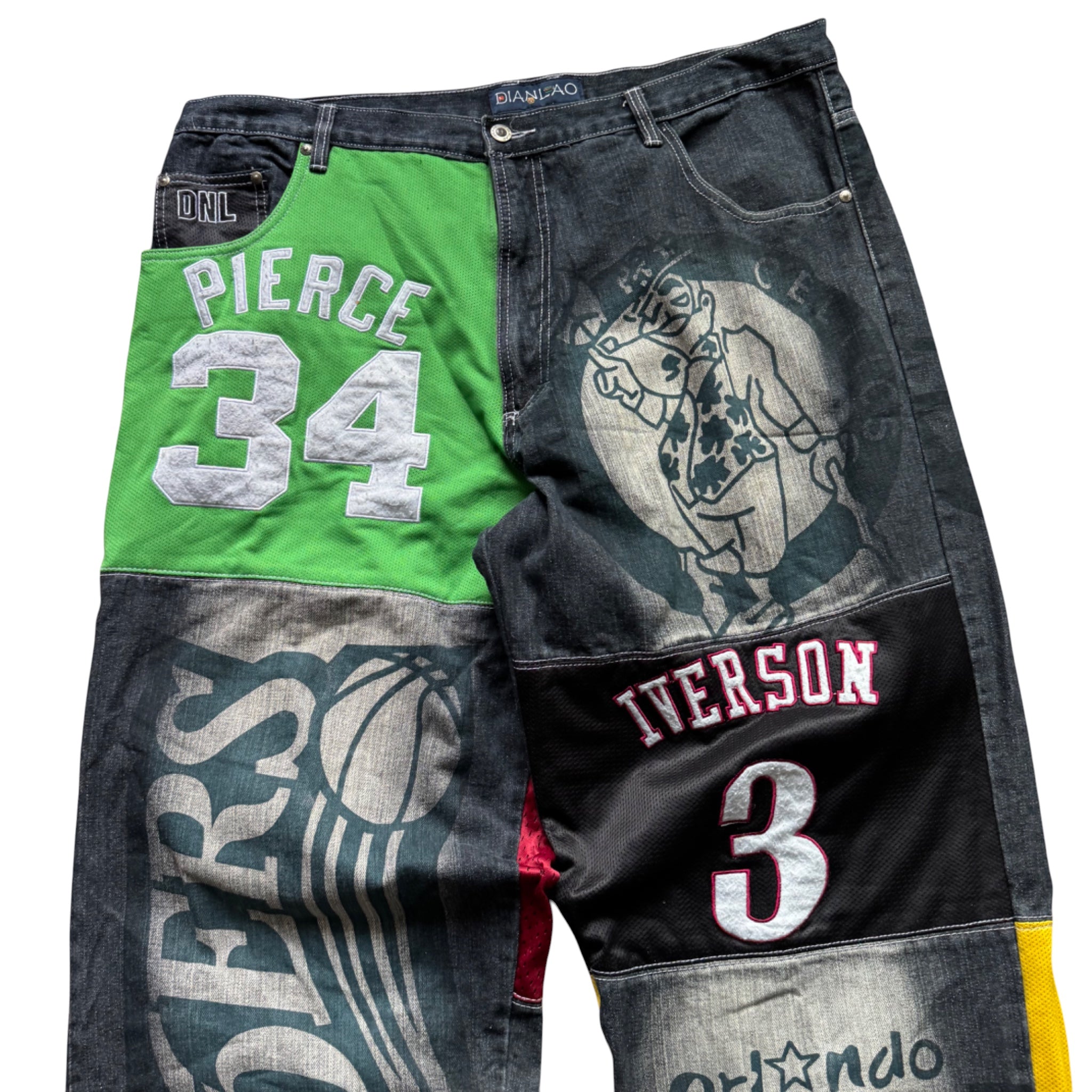 NBA Y2K Mega Rare Baggy Jeans Kobe Lebron Jersey Oversize